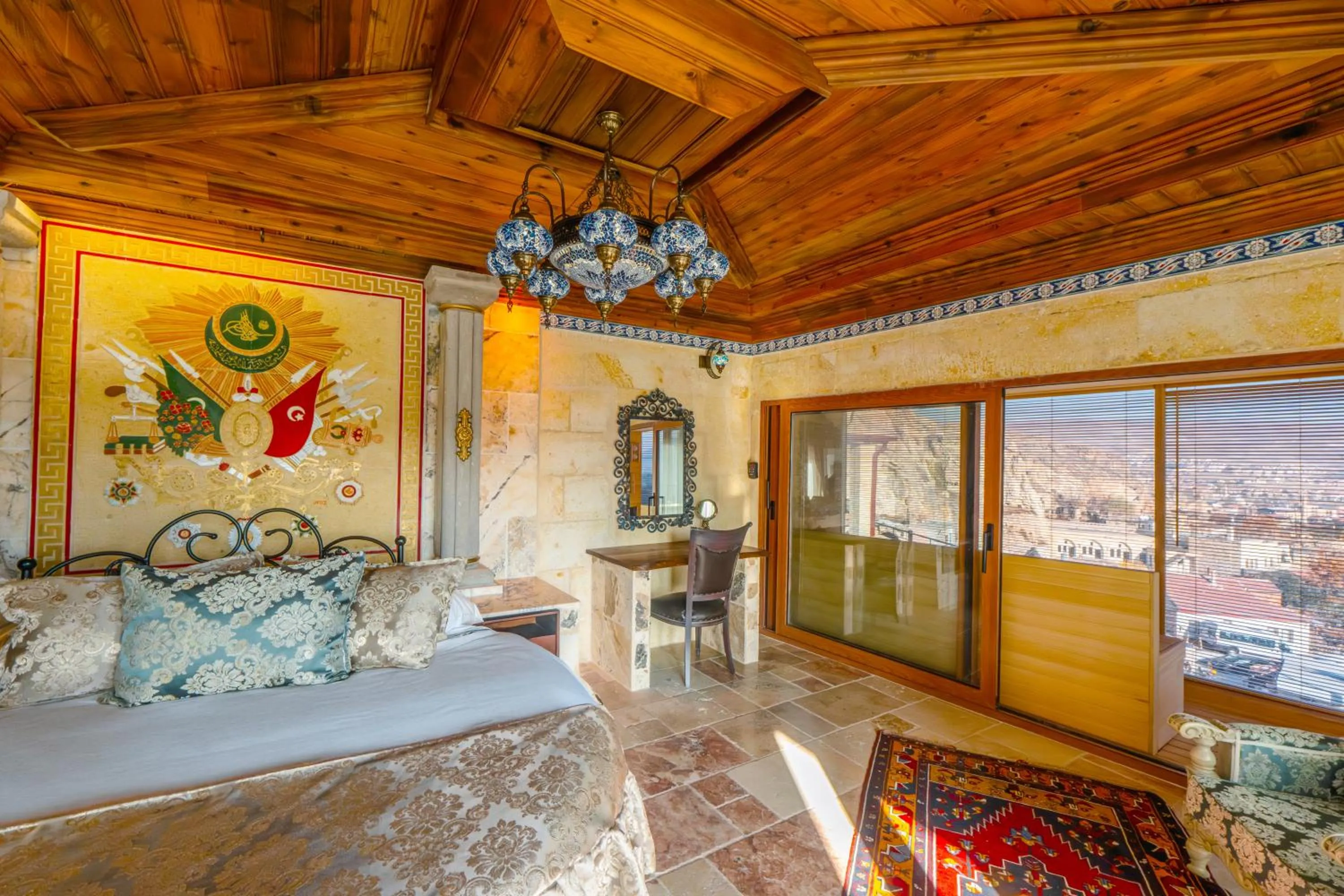 Bed in Utopia Cave Cappadocia