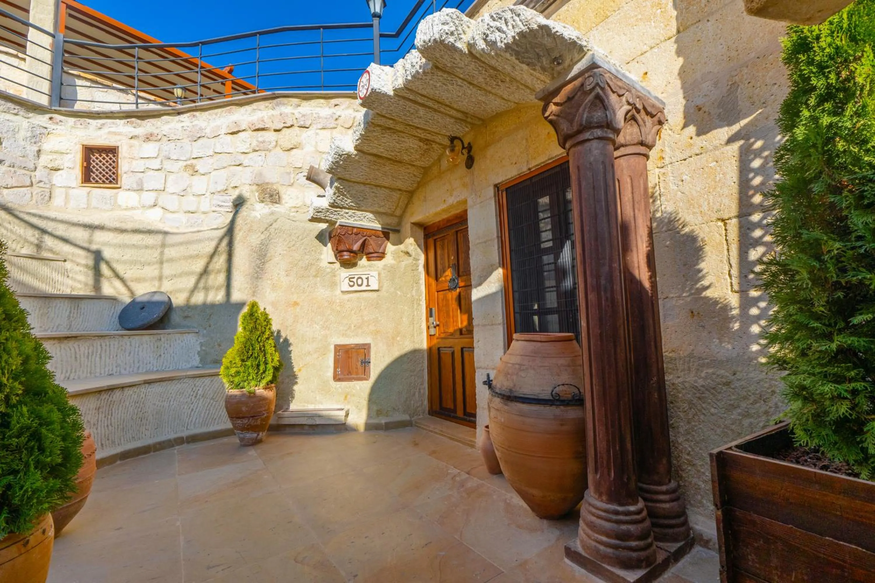 Facade/entrance in Utopia Cave Cappadocia