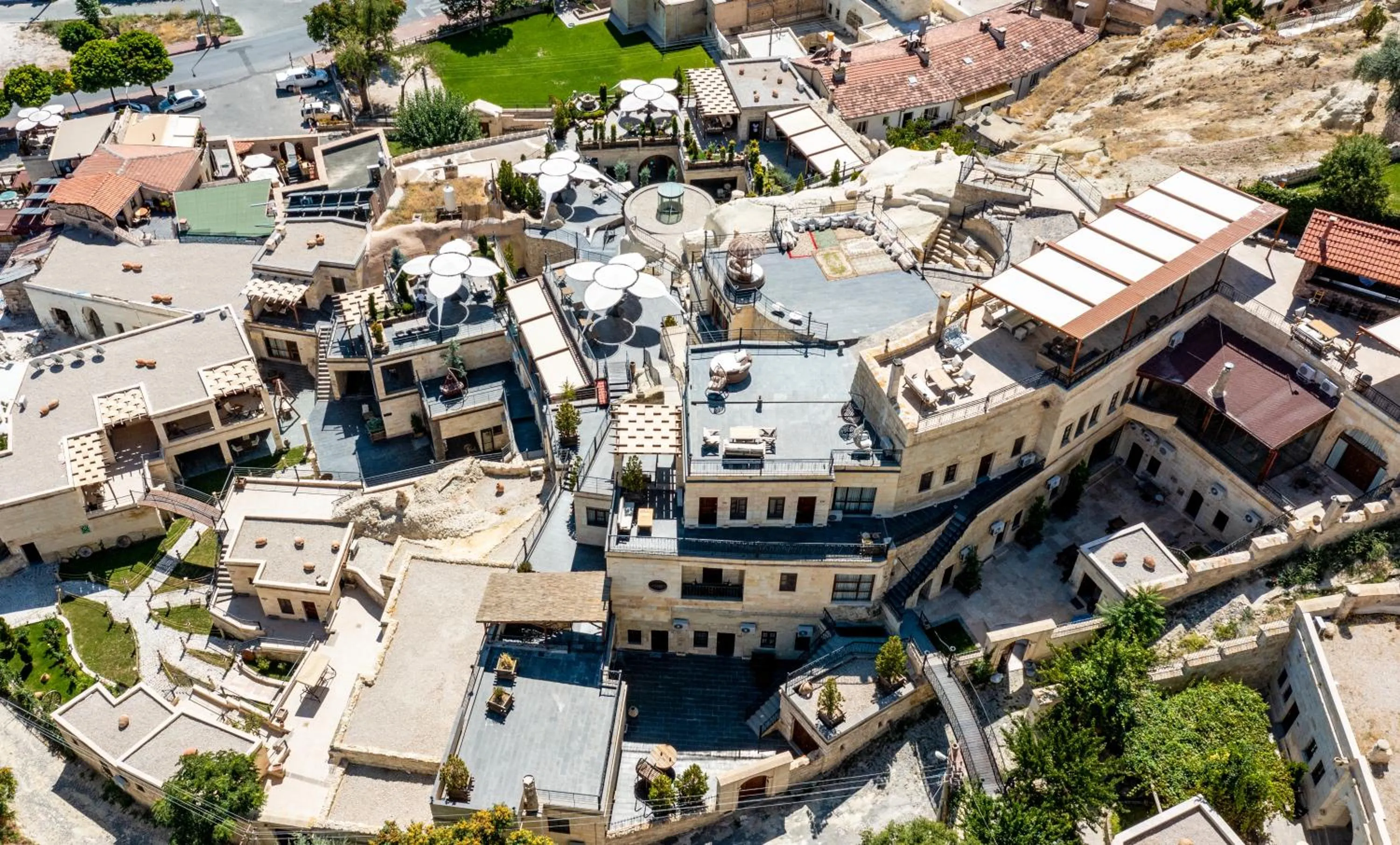 Bird's eye view in Utopia Cave Cappadocia