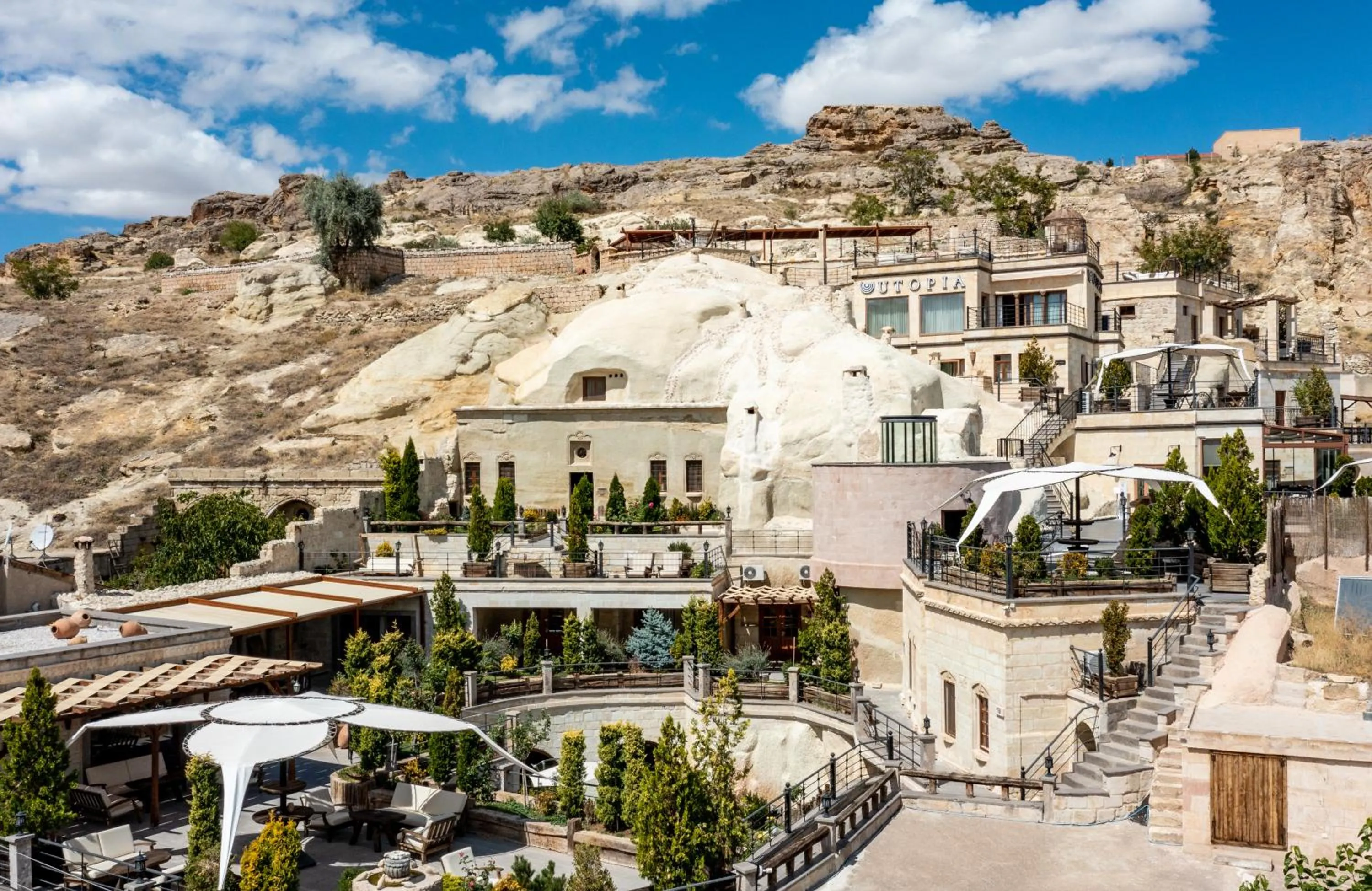 Bird's eye view in Utopia Cave Cappadocia