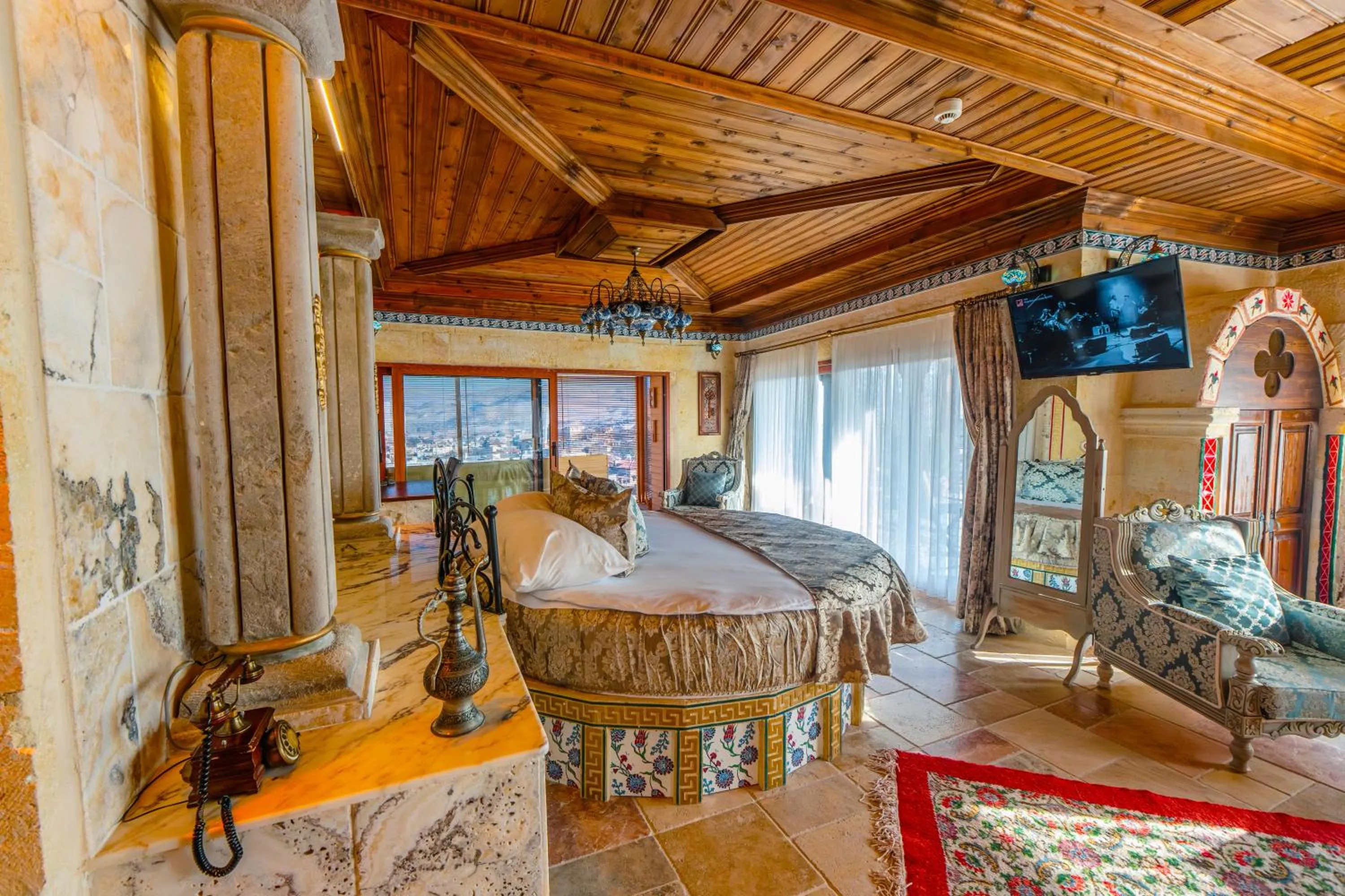 Bed in Utopia Cave Cappadocia