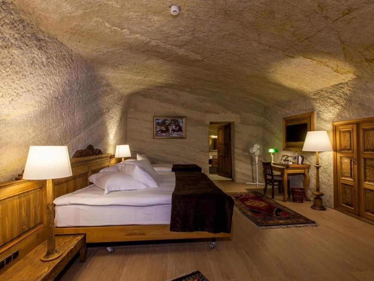 Bed in Utopia Cave Cappadocia