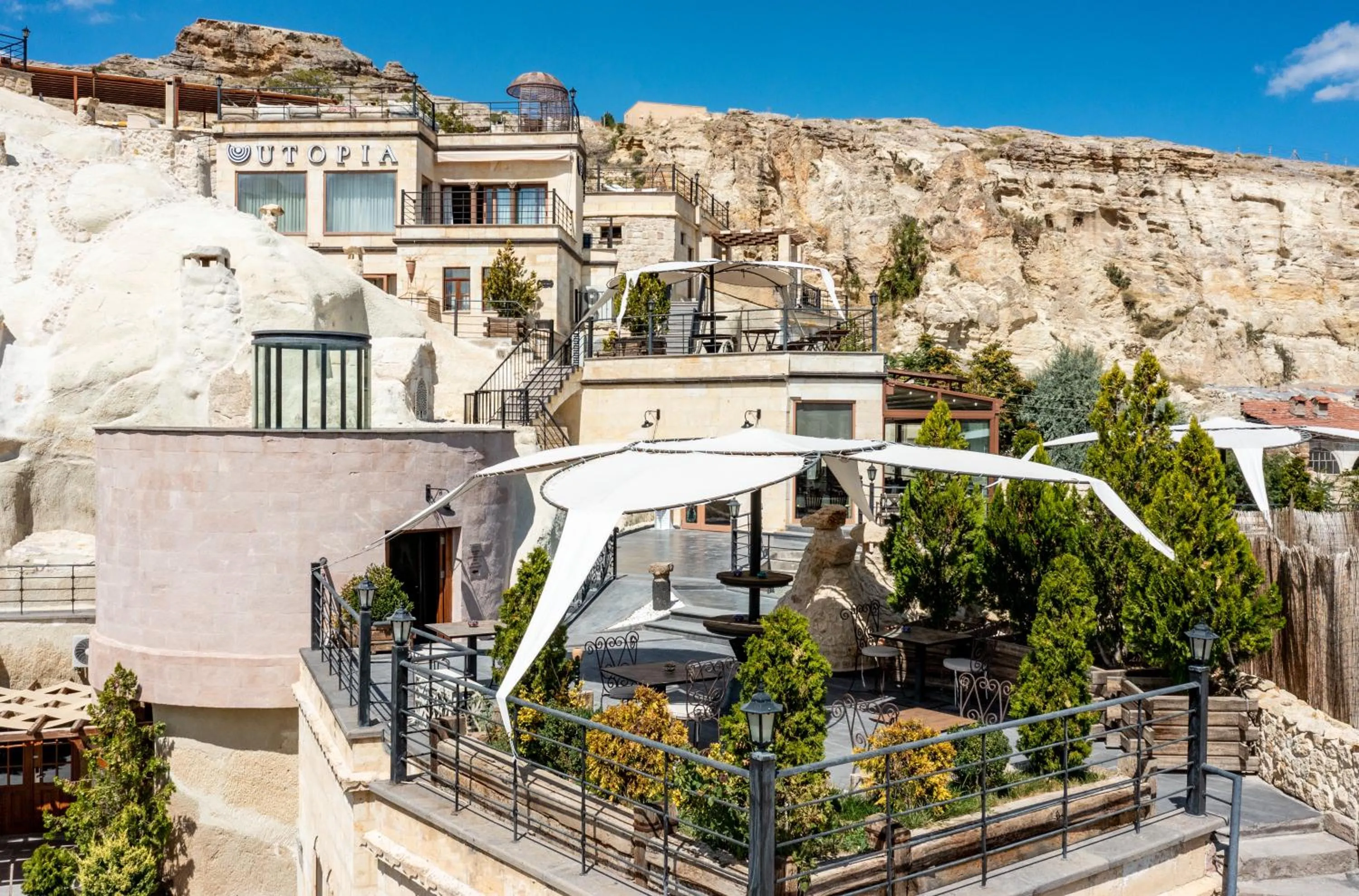 Bird's eye view in Utopia Cave Cappadocia