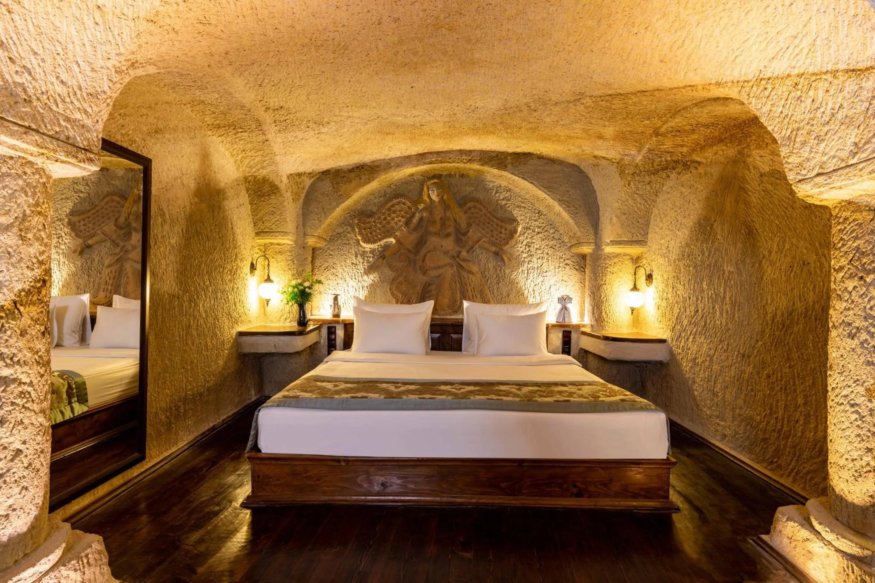 Bed in Utopia Cave Cappadocia