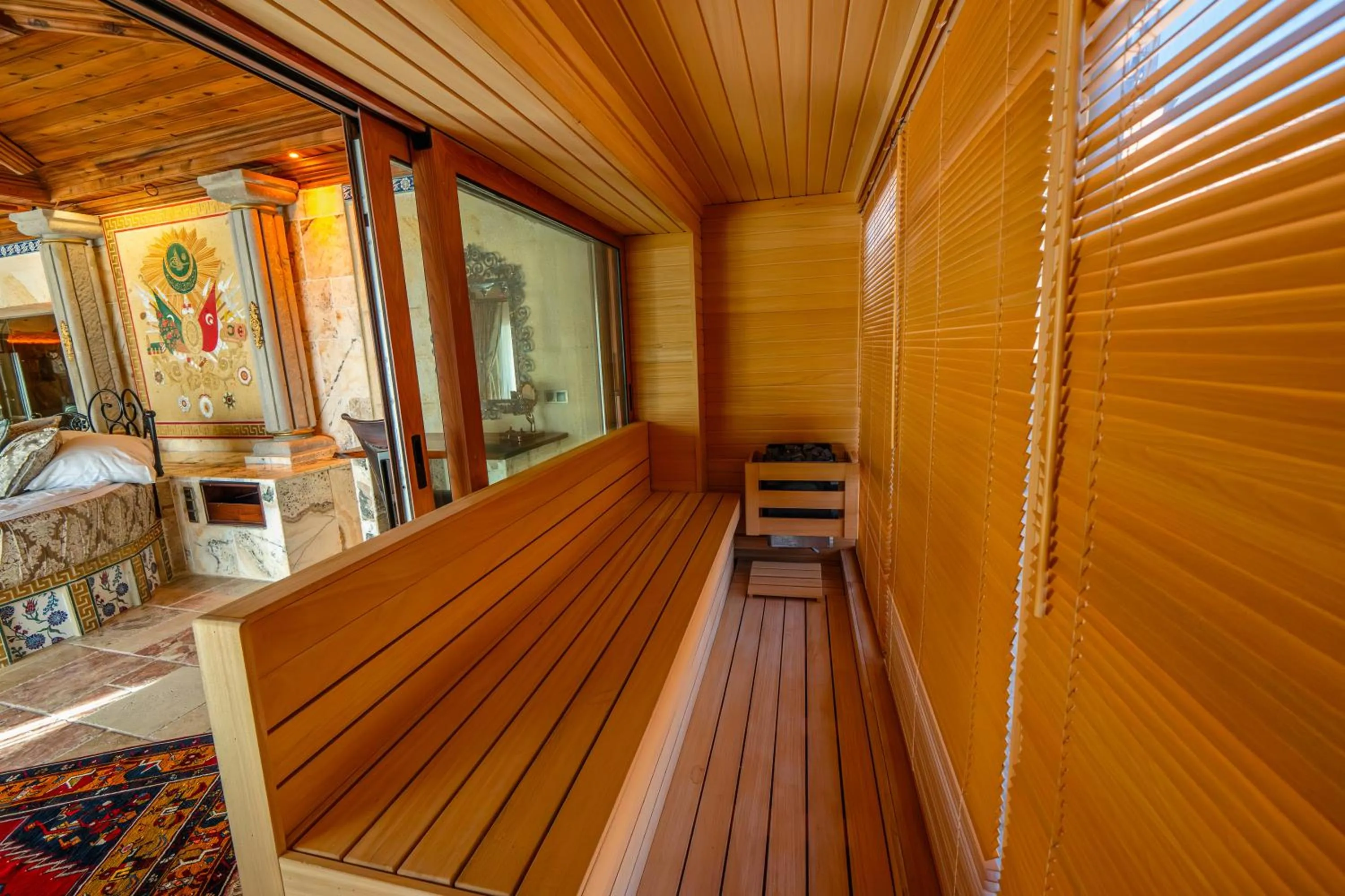 Sauna in Utopia Cave Cappadocia