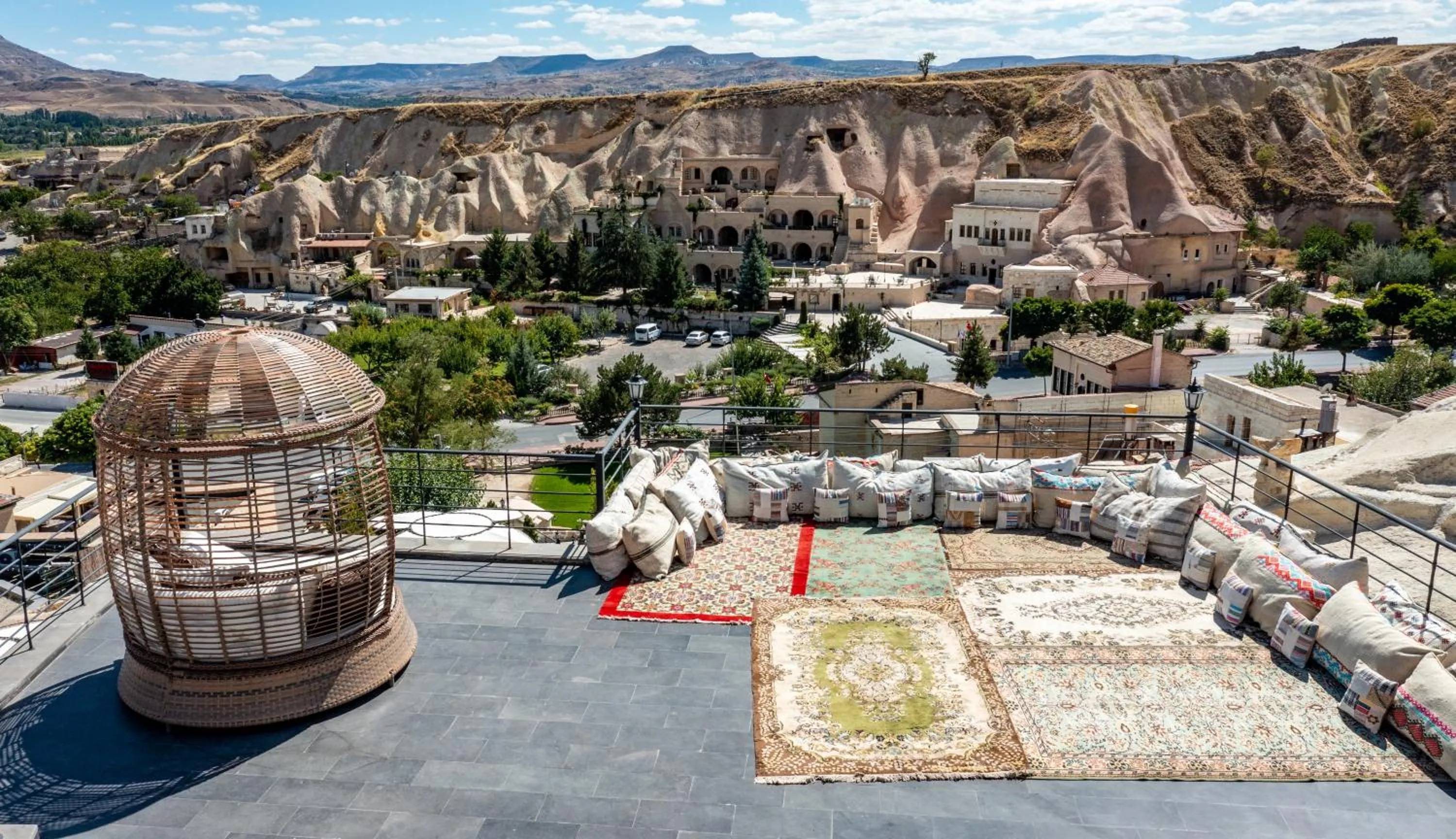 Seating area in Utopia Cave Cappadocia