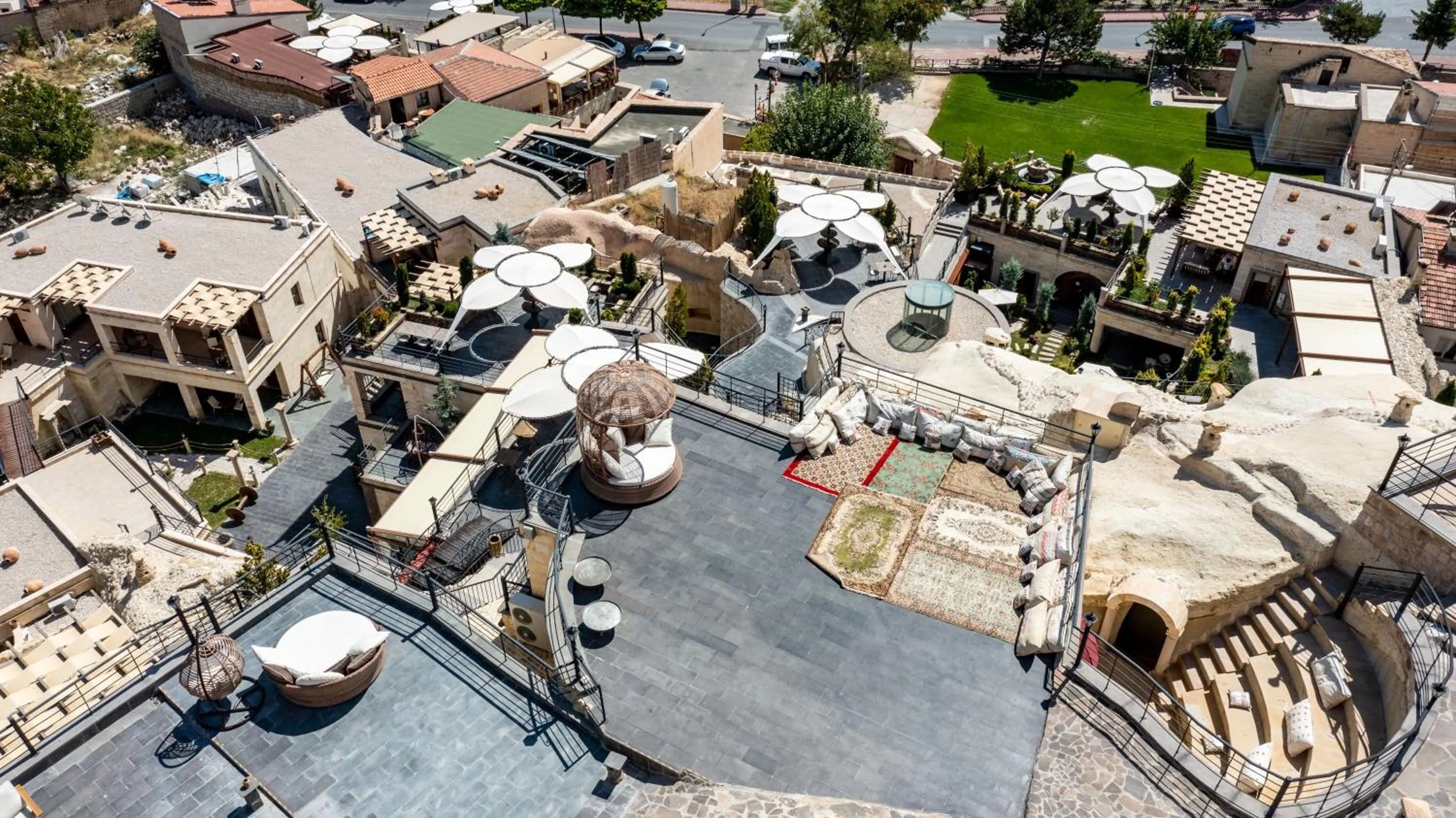 Bird's eye view in Utopia Cave Cappadocia