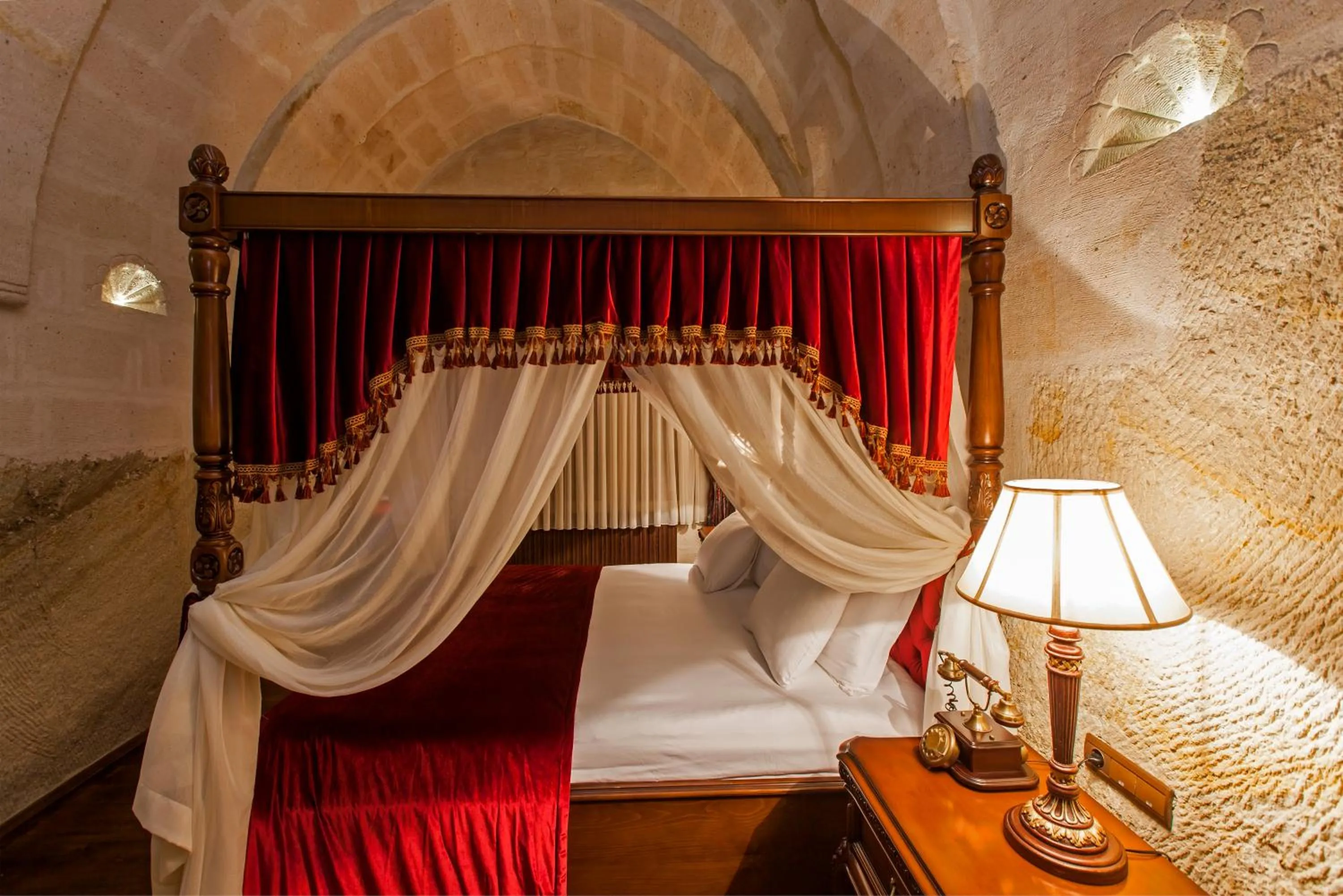 Bed in Utopia Cave Cappadocia