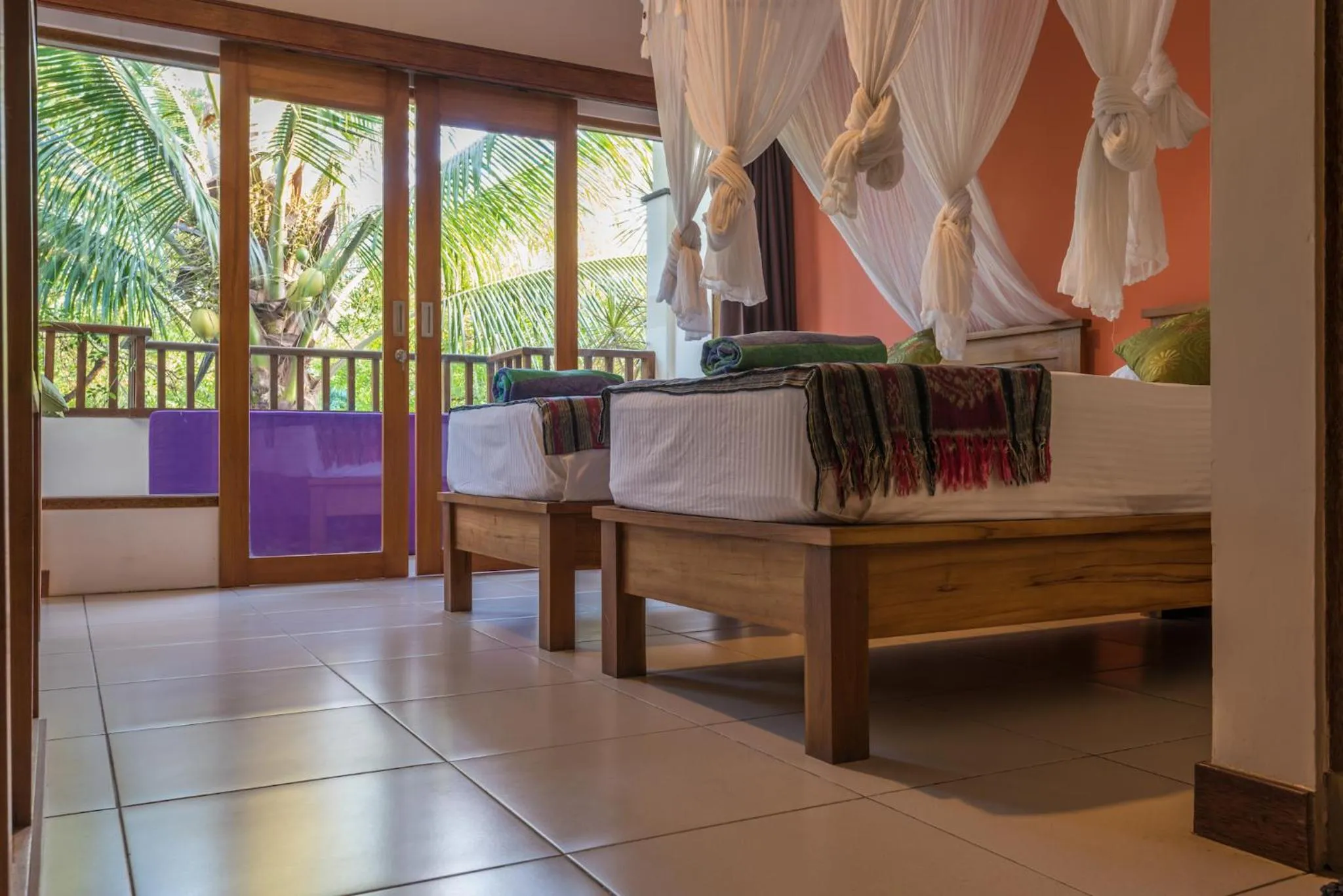 Bed in Arjuna Homestay