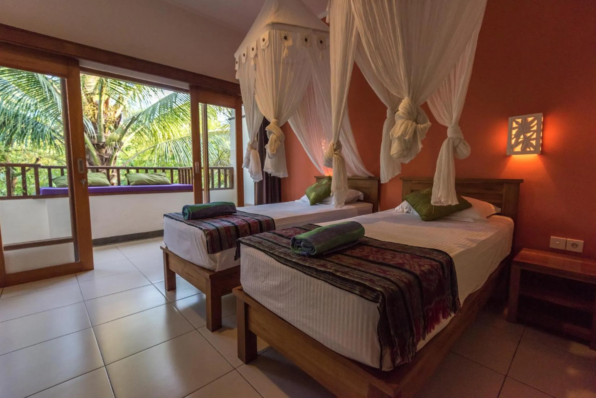 Bed in Arjuna Homestay