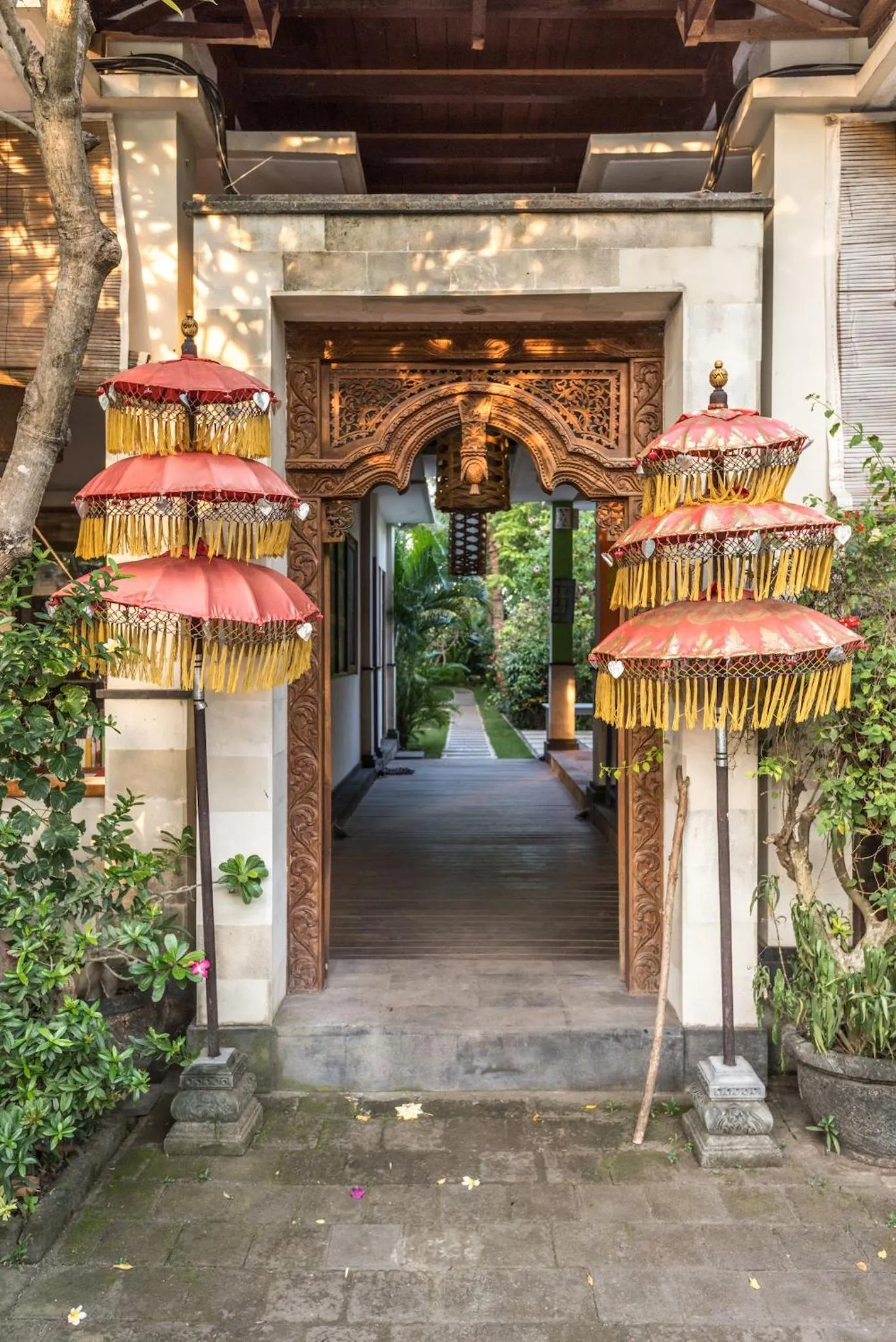 Lobby or reception in Arjuna Homestay