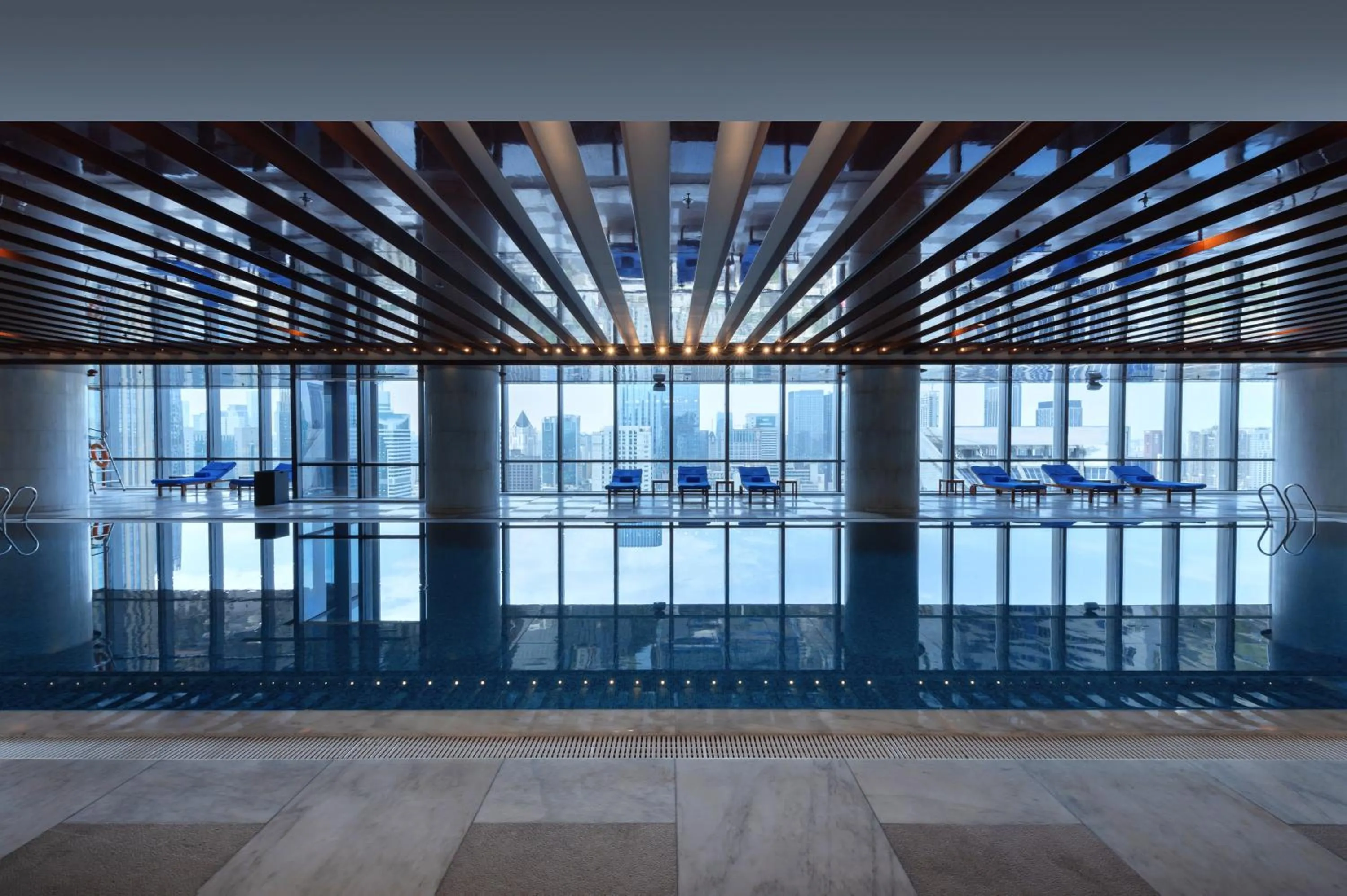 Swimming pool in The Ritz-Carlton, Chengdu