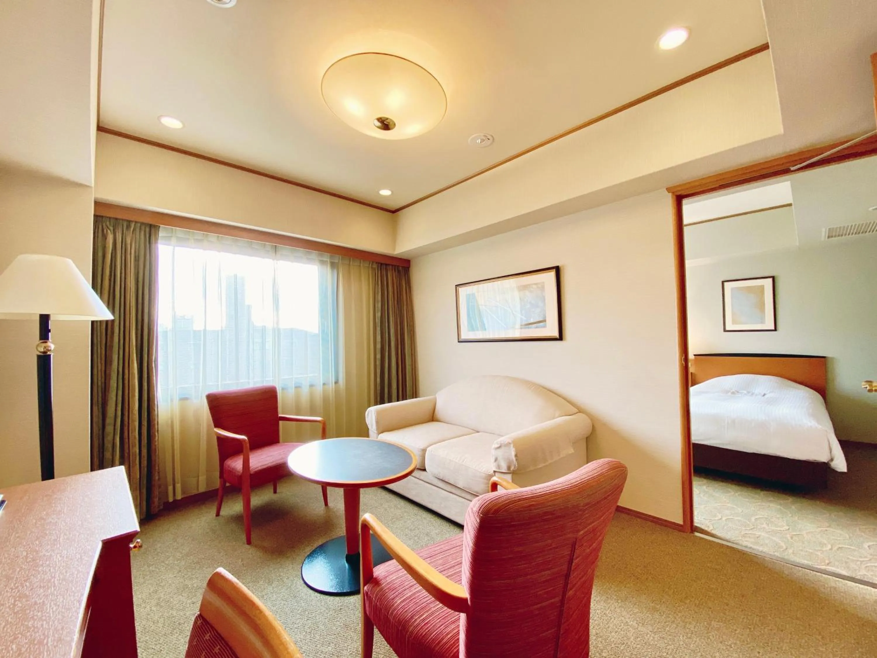 Living room, Bed in Sun Members Kyoto Saga