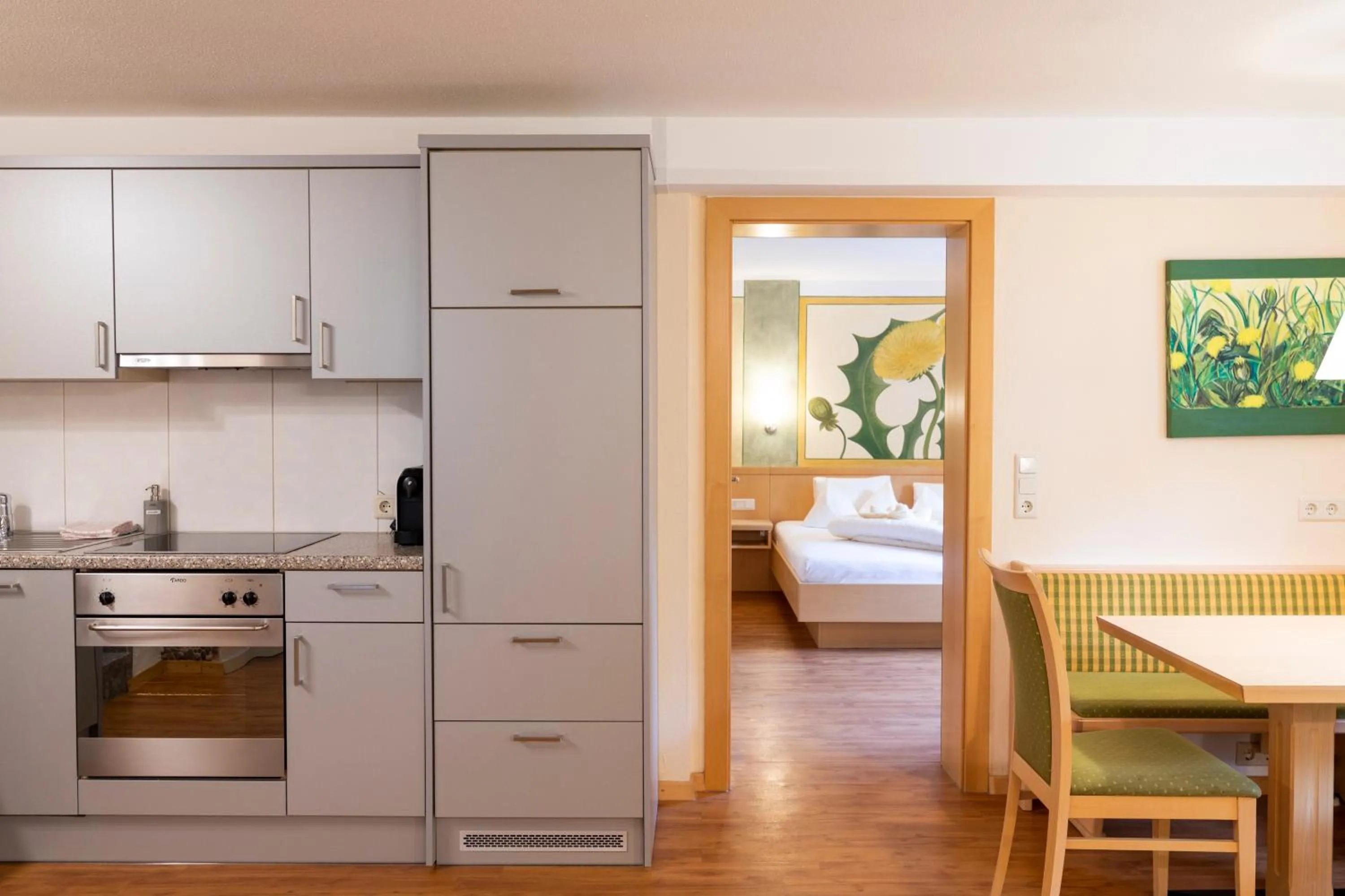 Kitchen or kitchenette in Residenz Theresa