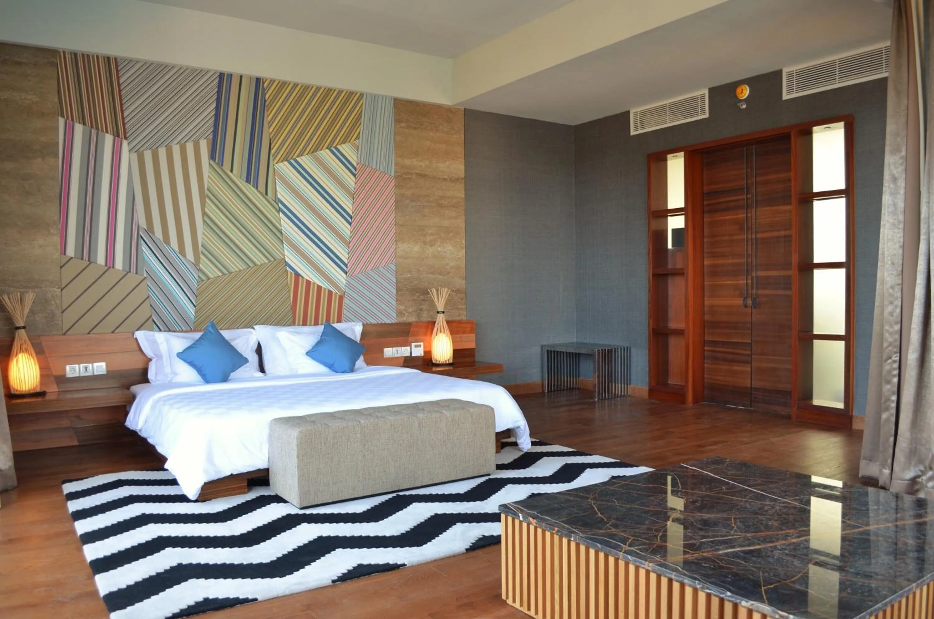 Photo of the whole room, Bed in TS SUITES Seminyak Bali
