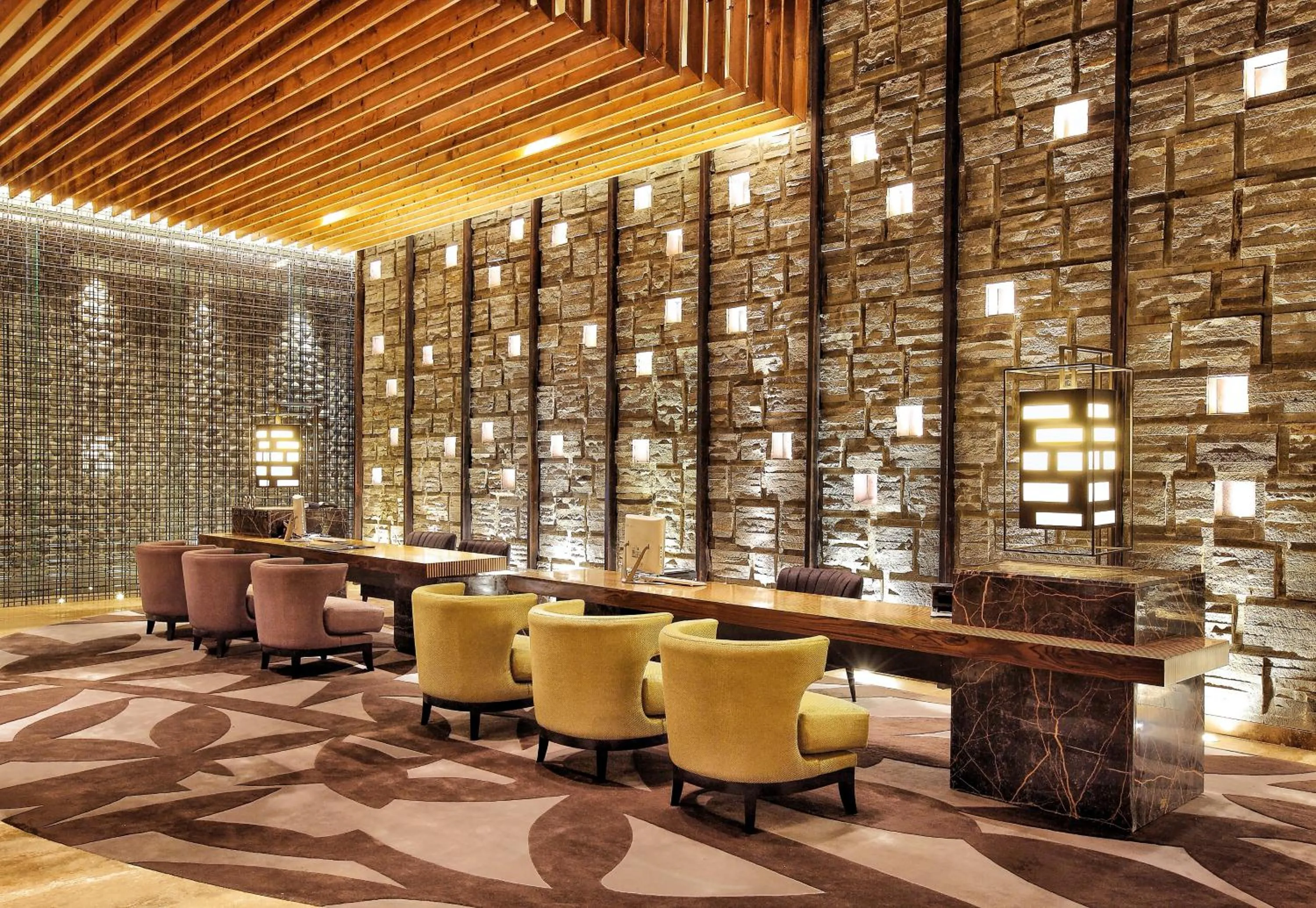 Lobby or reception in TS SUITES Seminyak Bali