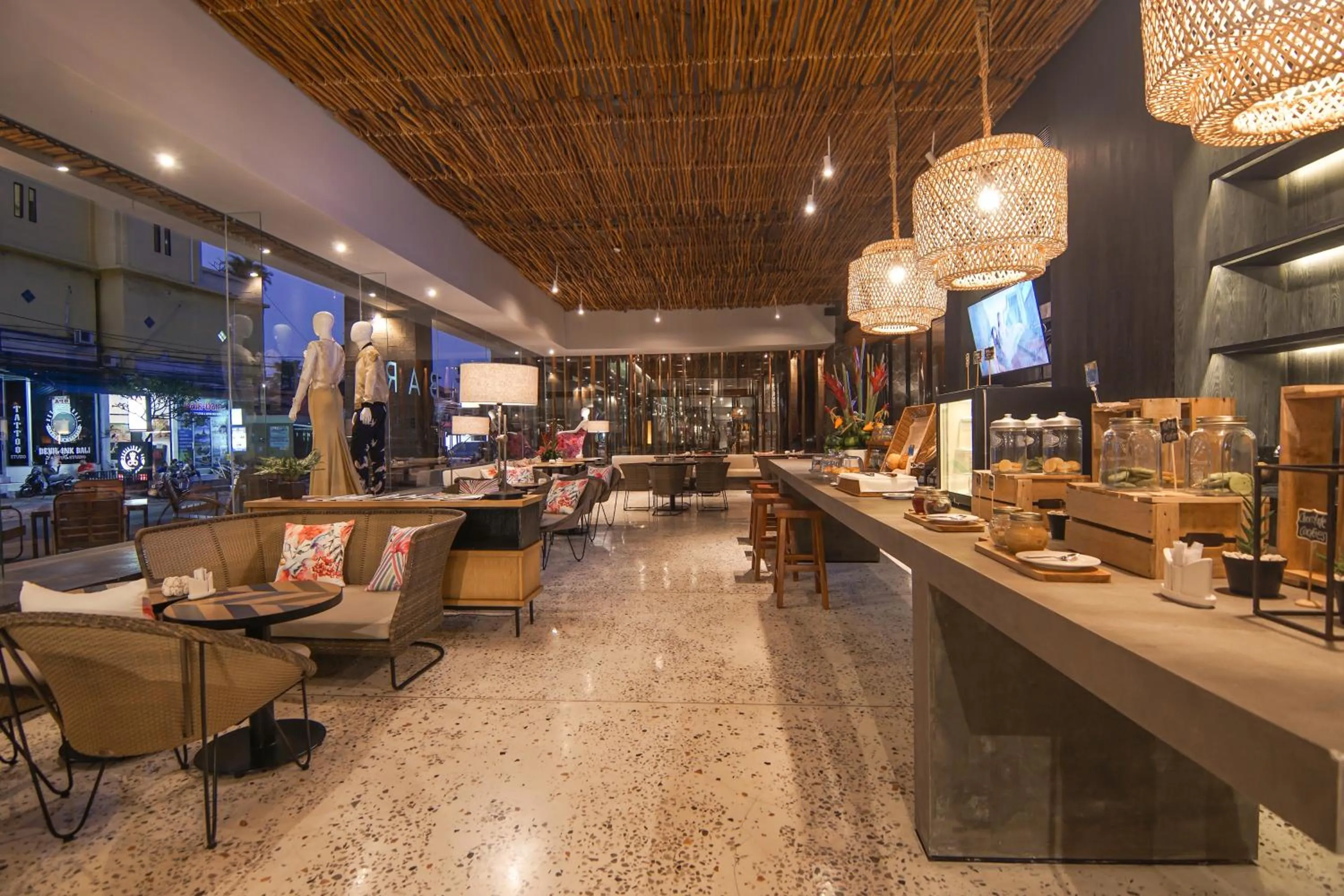 Lounge or bar in TS SUITES Seminyak Bali