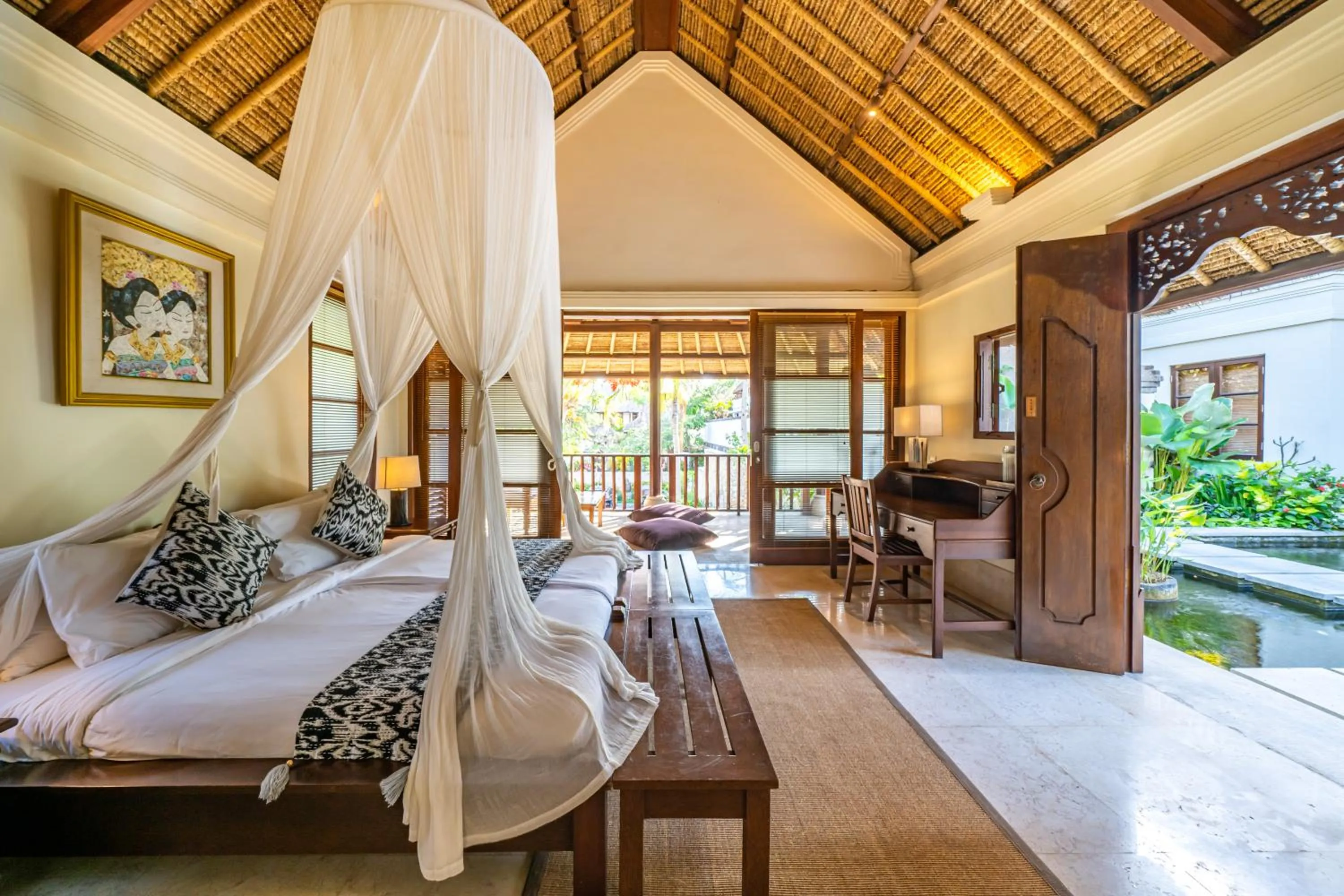 Bedroom, Bed in Jimbaran Beach Villas by Nakula