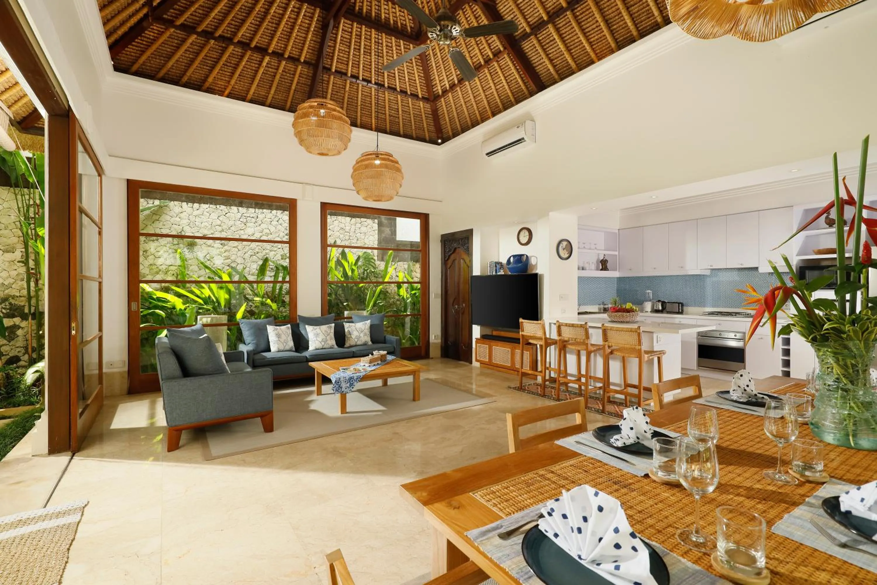kitchen in Jimbaran Beach Villas by Nakula
