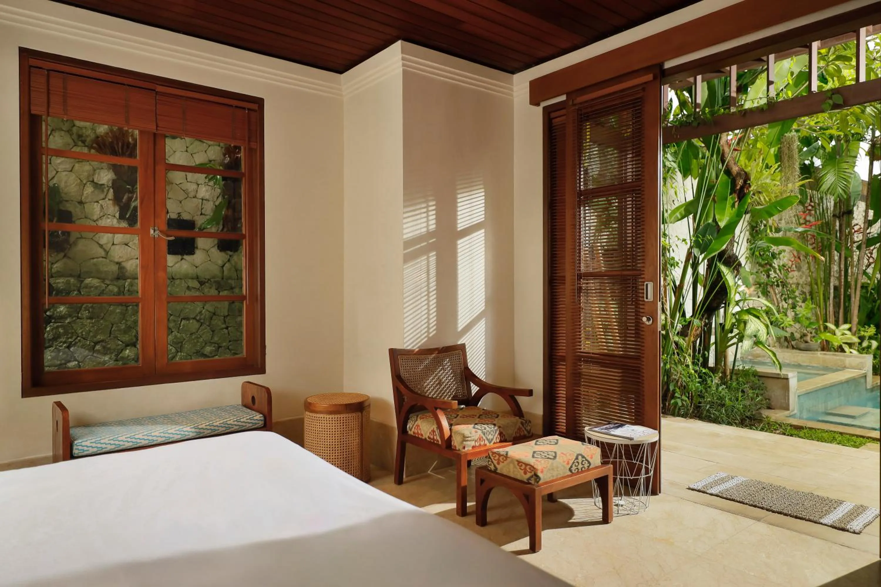 Bedroom, Bed in Jimbaran Beach Villas by Nakula