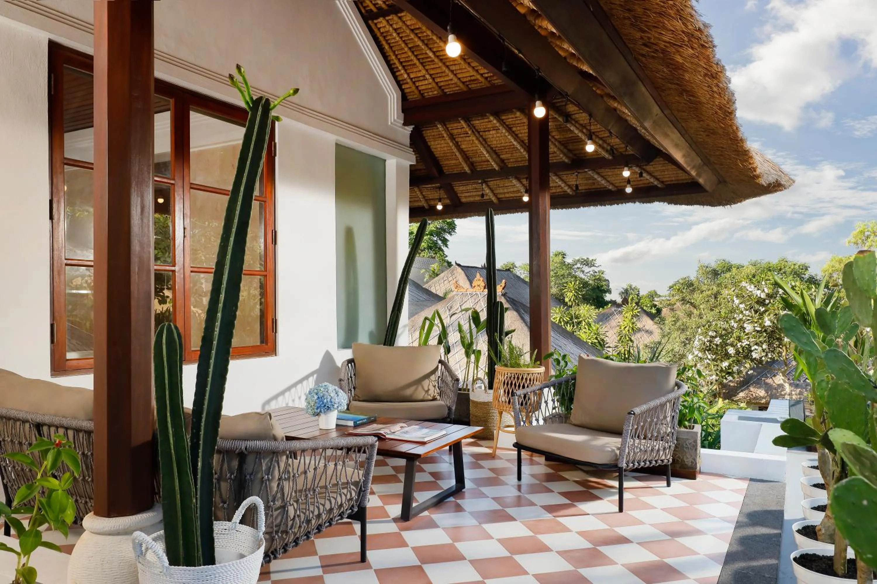 Balcony/Terrace in Jimbaran Beach Villas by Nakula