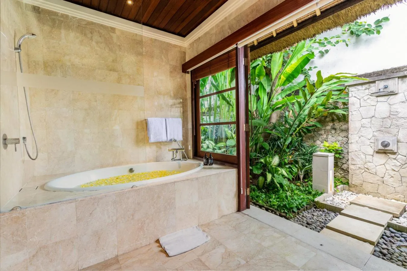 Bathroom in Jimbaran Beach Villas by Nakula