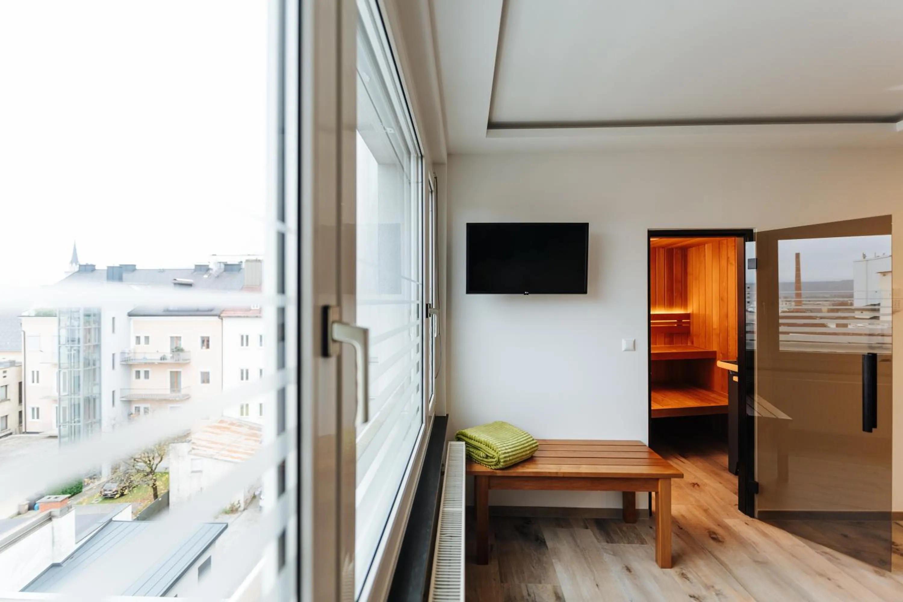 Sauna, Bed in Hotel City