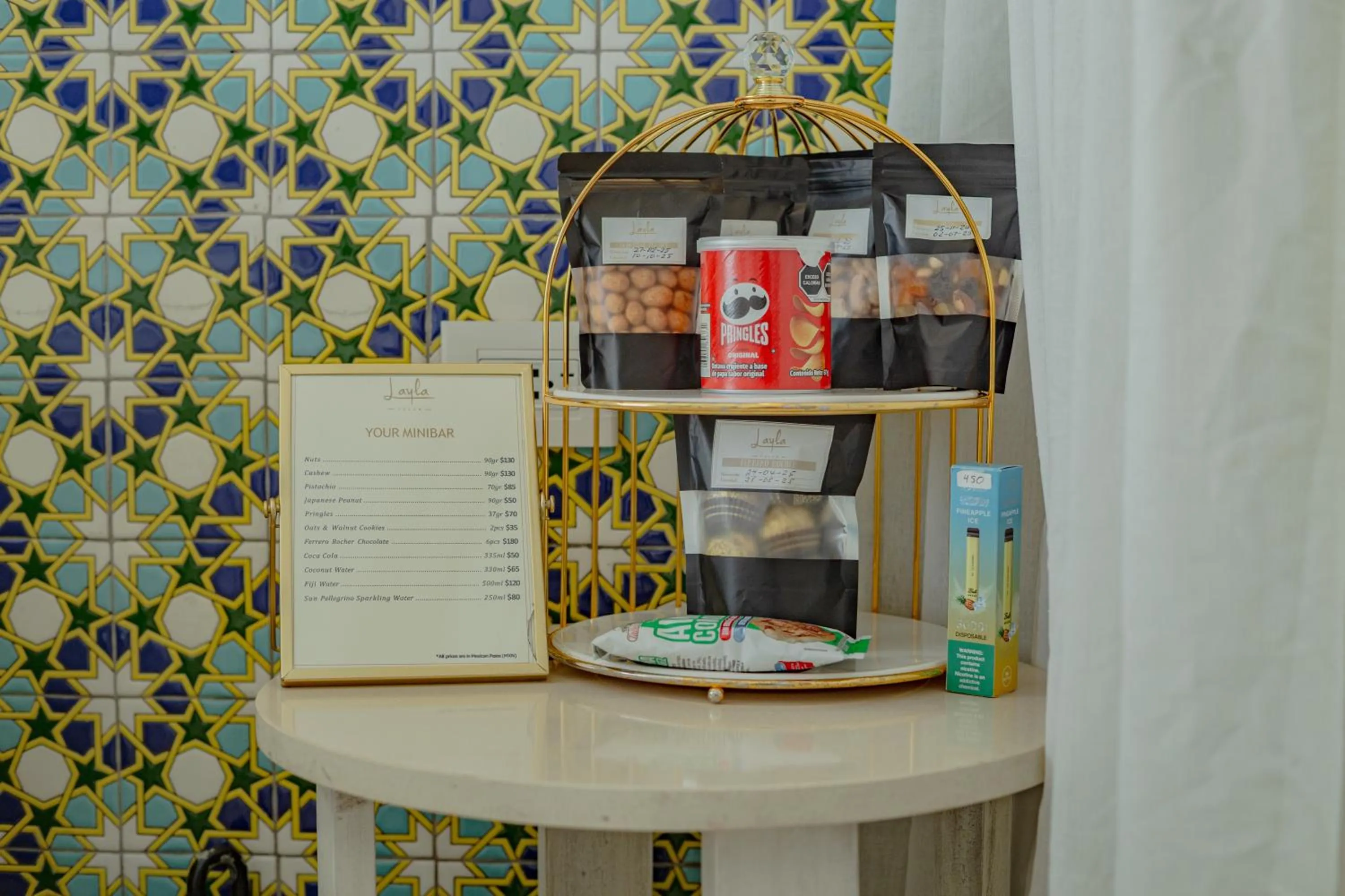 minibar in Layla Tulum - Adults Only