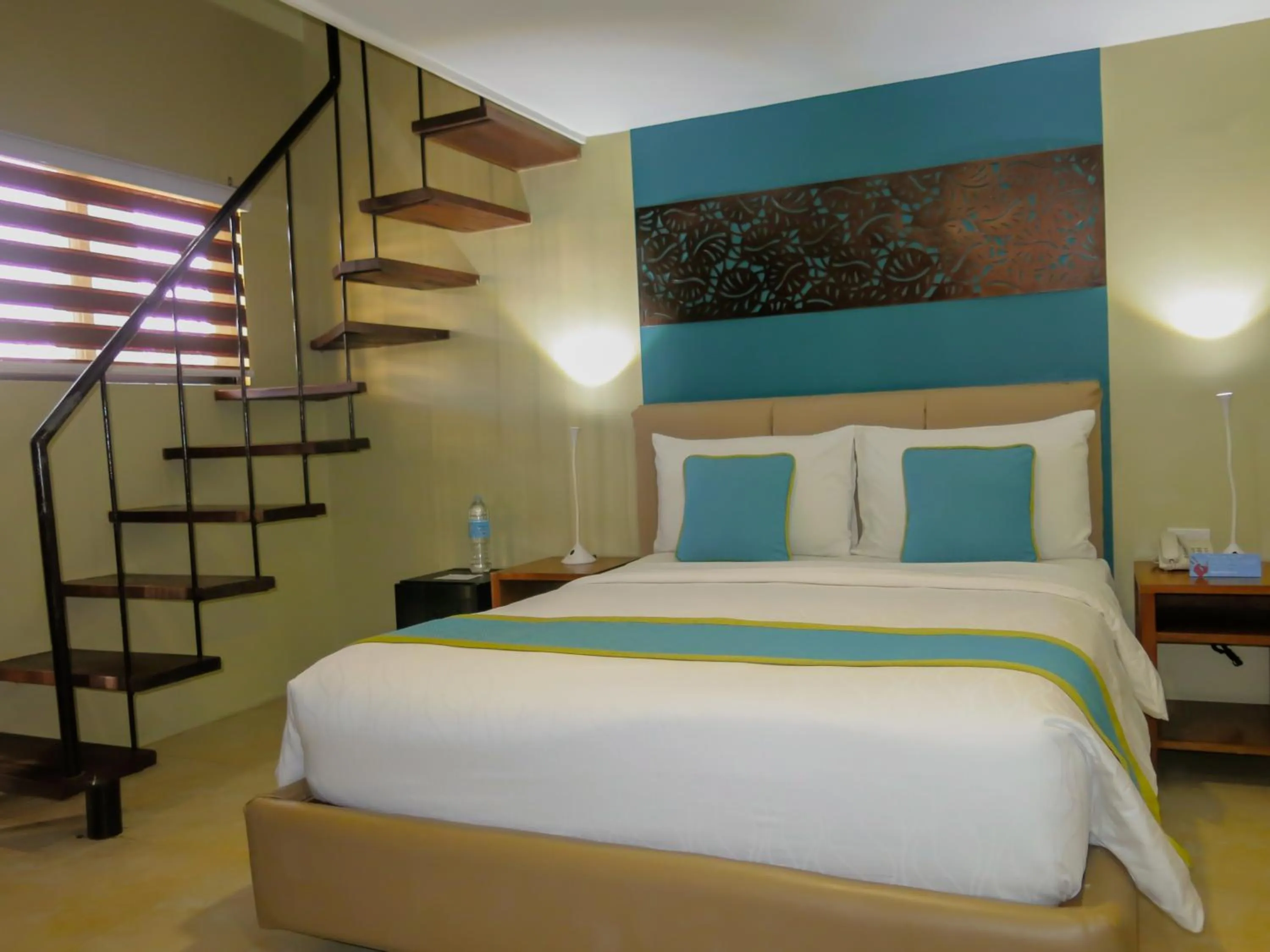 Bed in Boracay Haven Resort