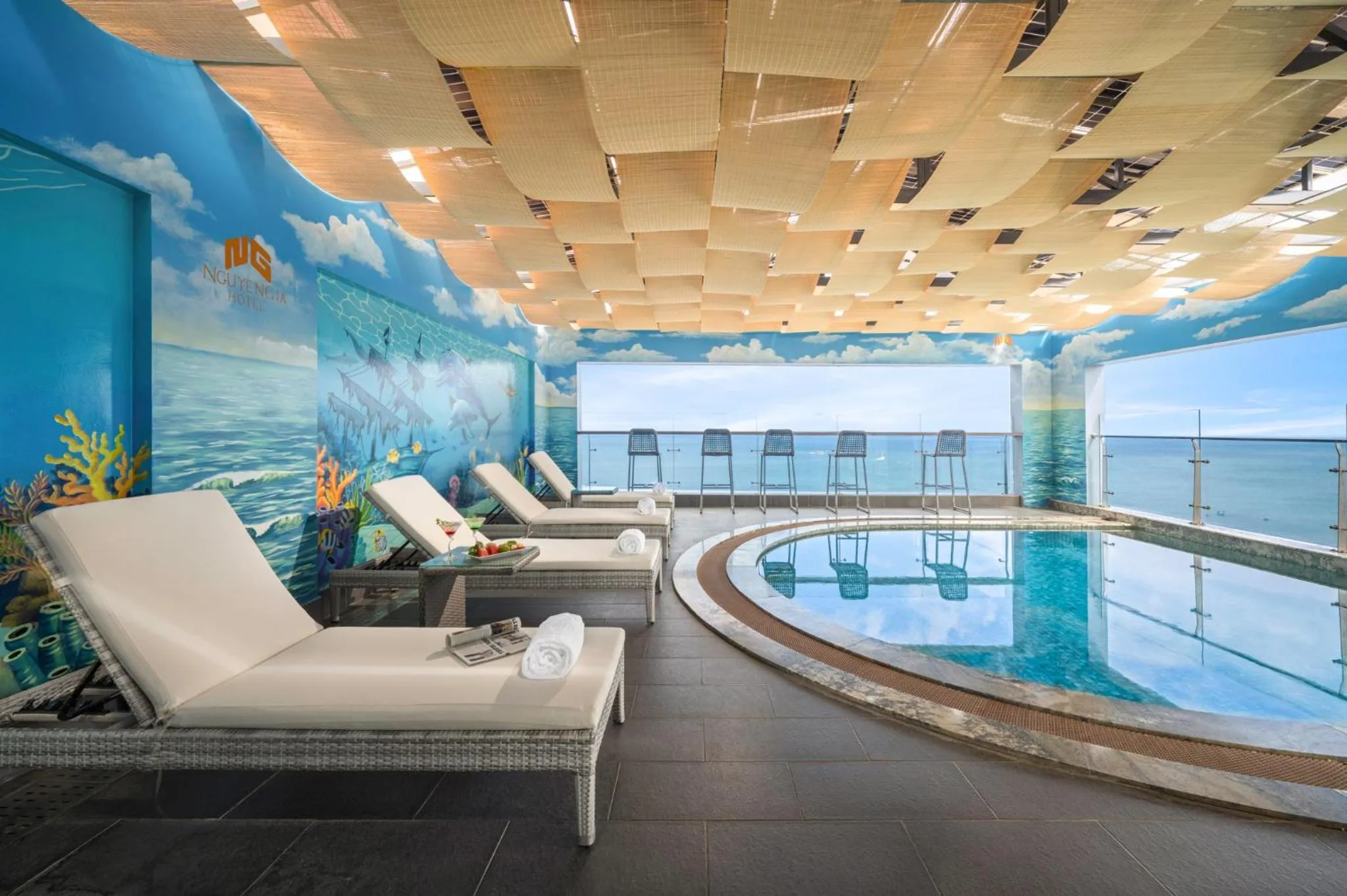 Swimming pool in Nguyen Gia Hotel