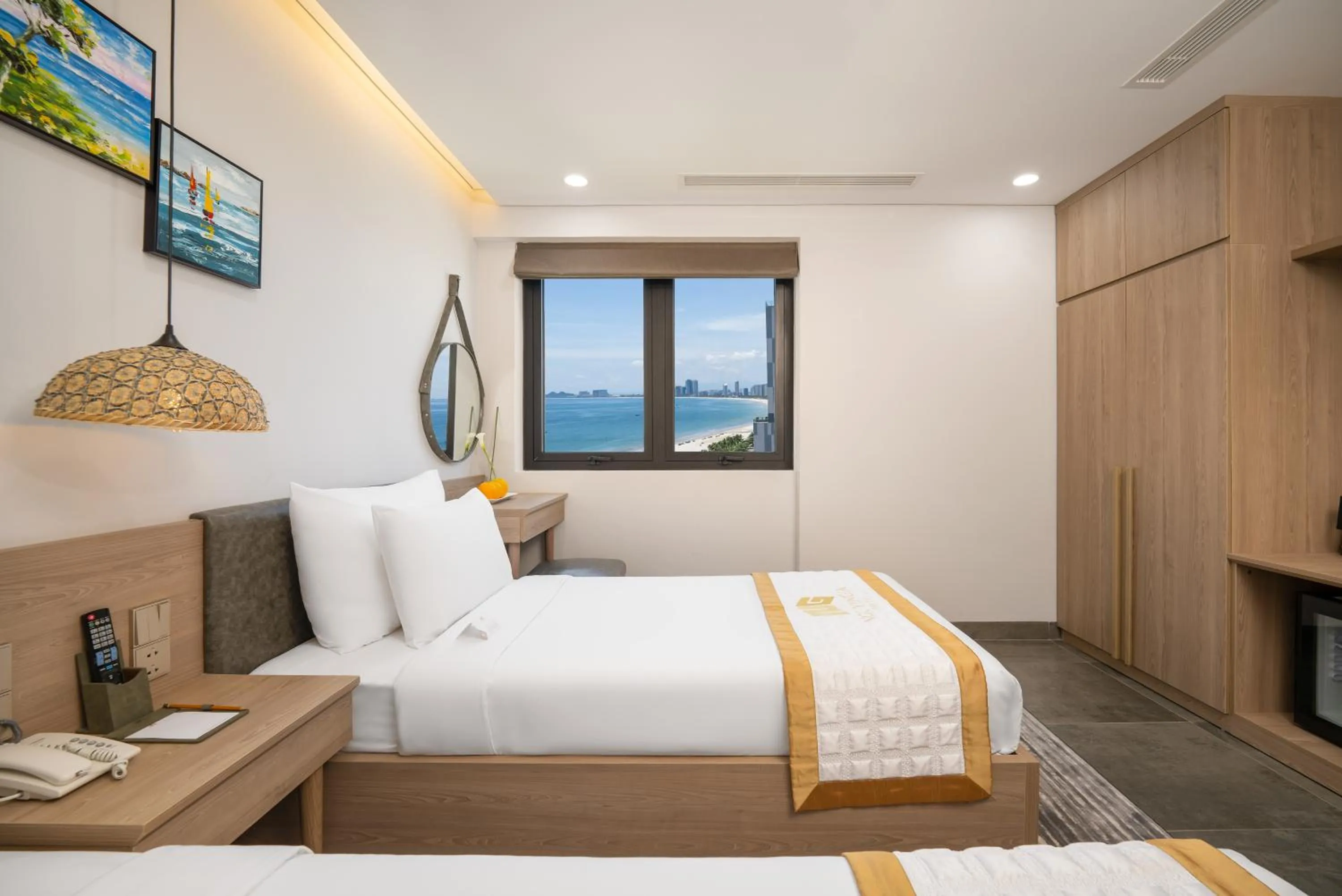 Bed in Nguyen Gia Hotel