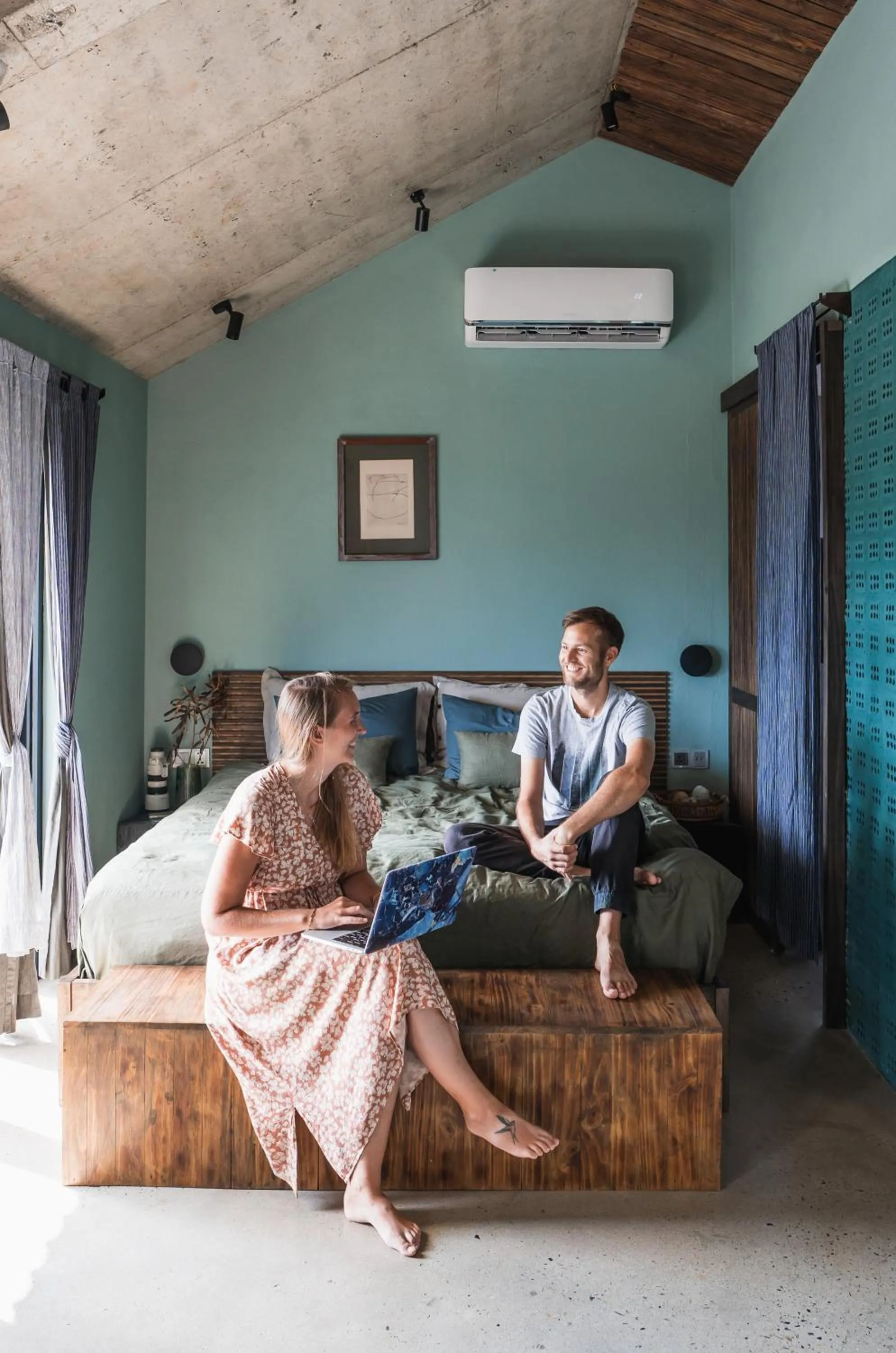 Bed in Kaia Gallery Hotel Hoi An