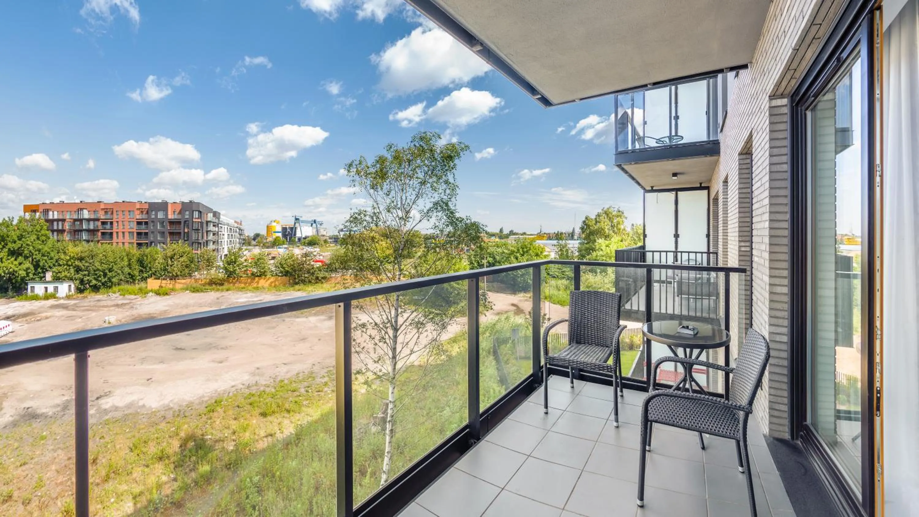 Balcony/Terrace in Nadmotławie z sauną, Sun & Snow