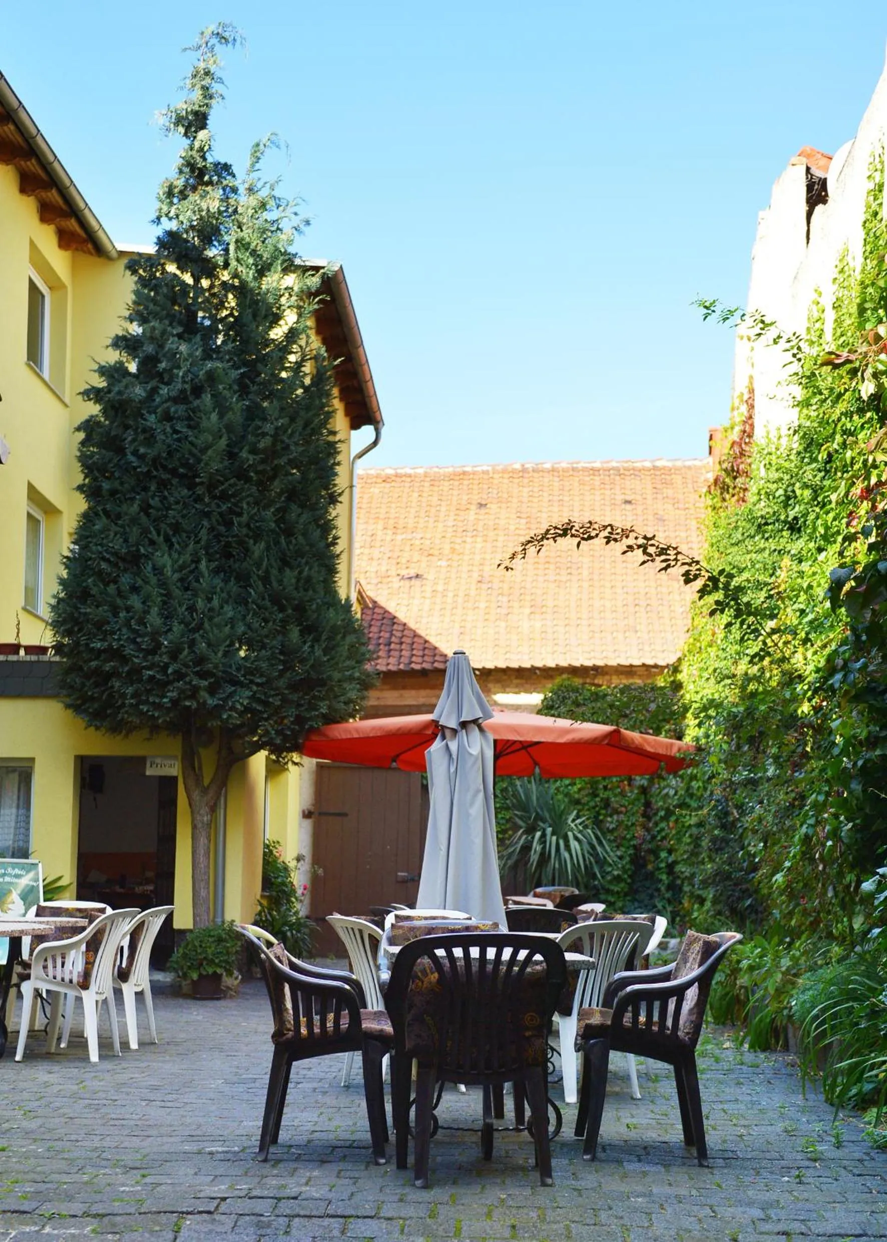 Patio in Pension Damköhler Thale OT Westerhausen