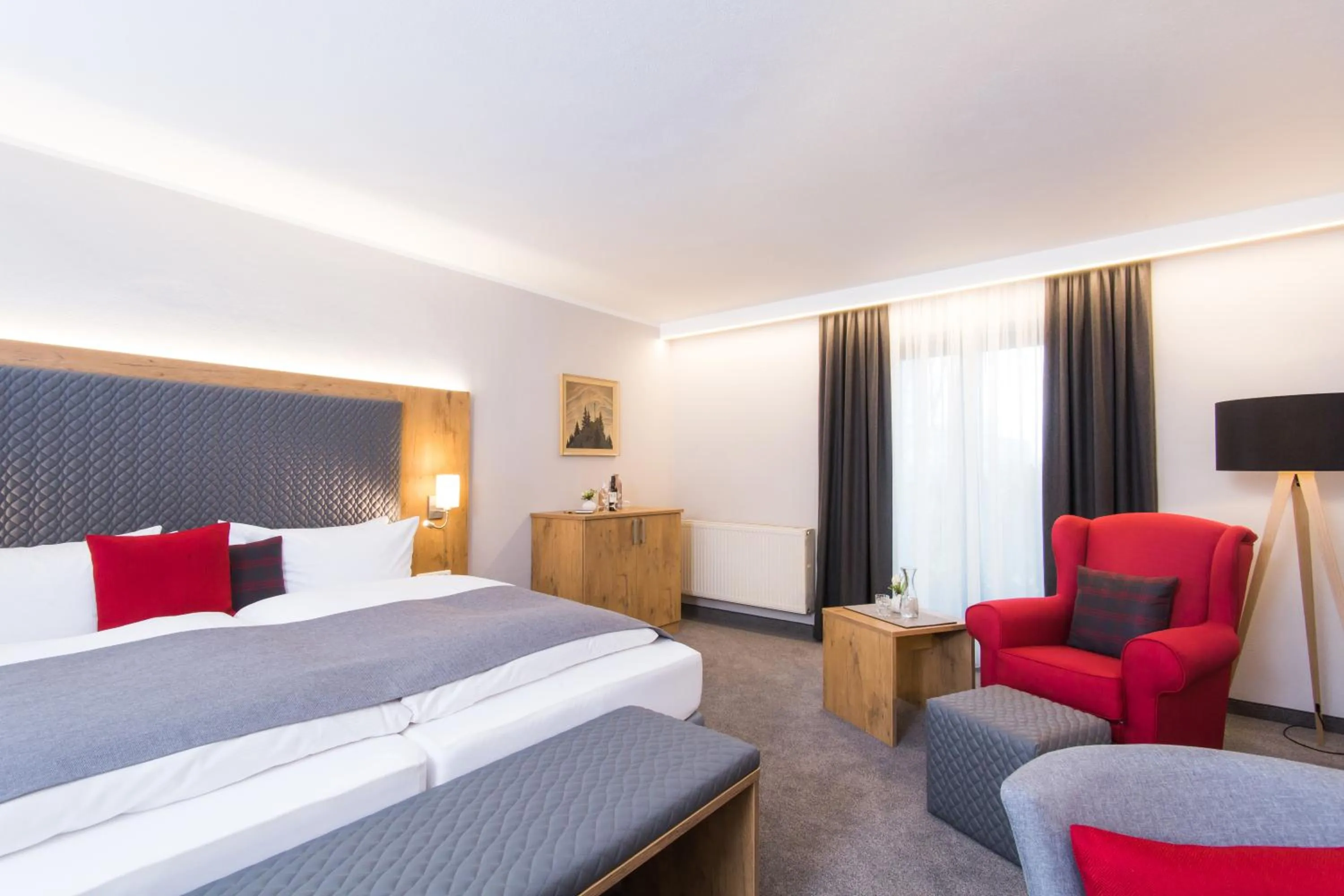 Photo of the whole room, Bed in Genusshotel "Zum Wendl"