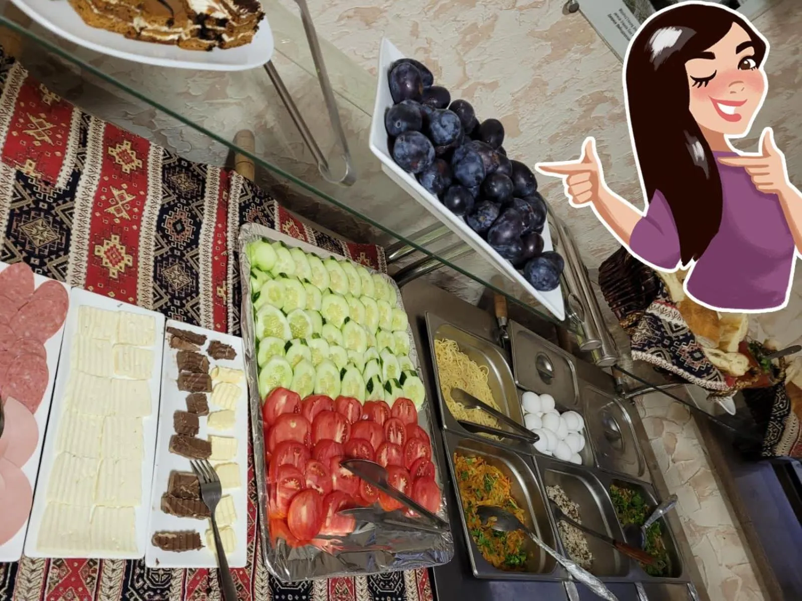 Buffet breakfast in Hotel Tigran Mets Yerevan