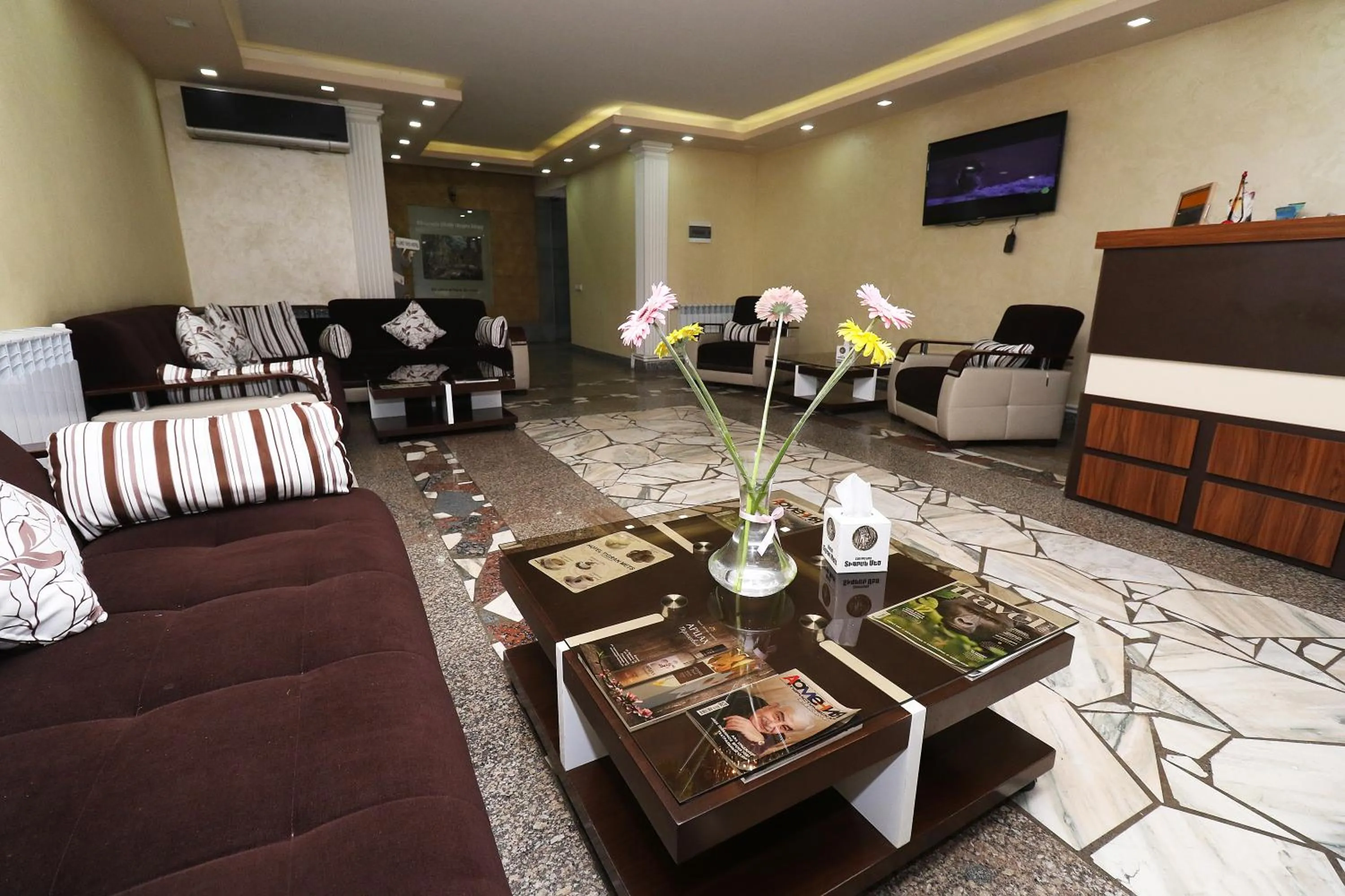 Communal lounge/ TV room in Hotel Tigran Mets Yerevan