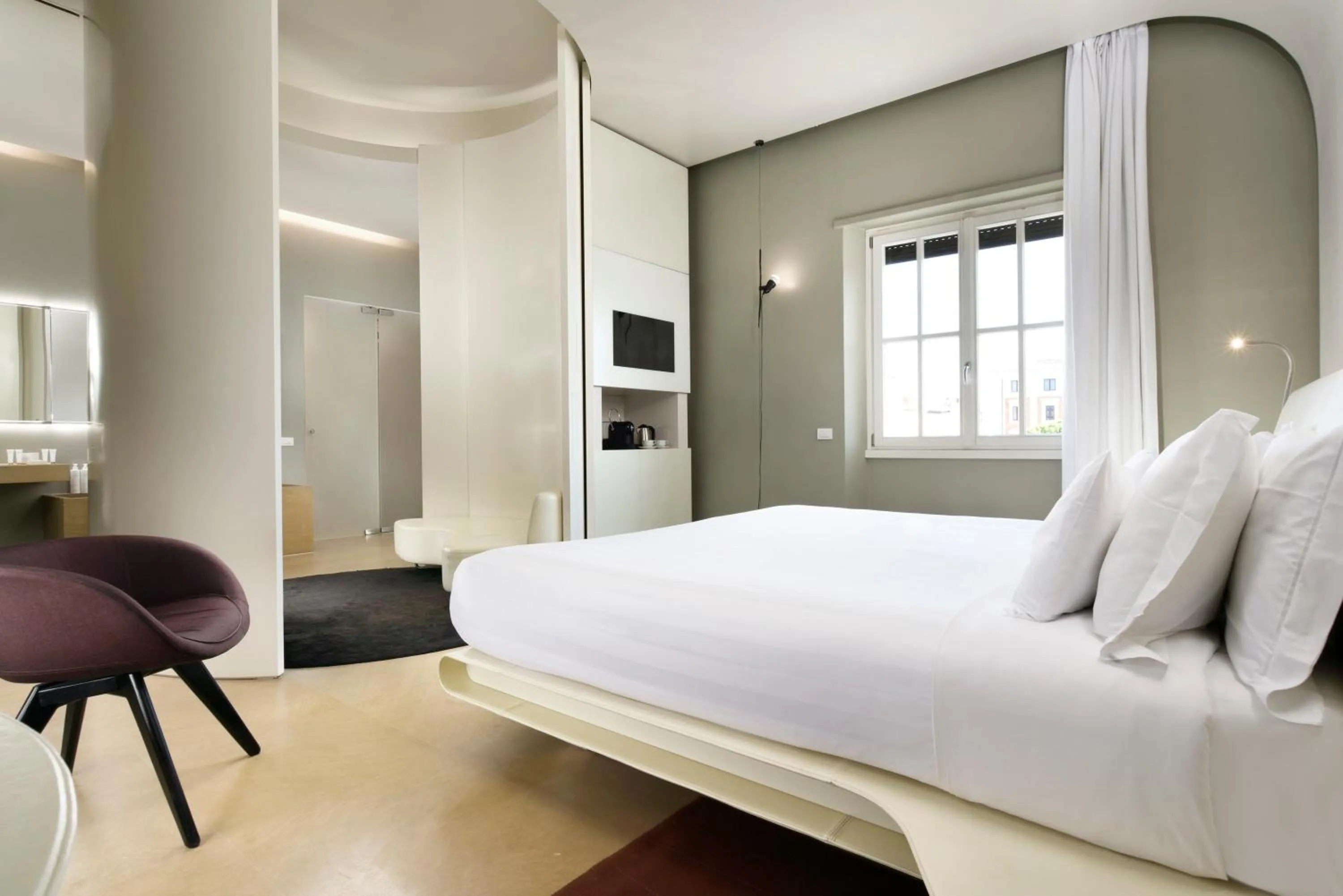 Bedroom, Bed in Palazzo Montemartini Rome, A Radisson Collection Hotel