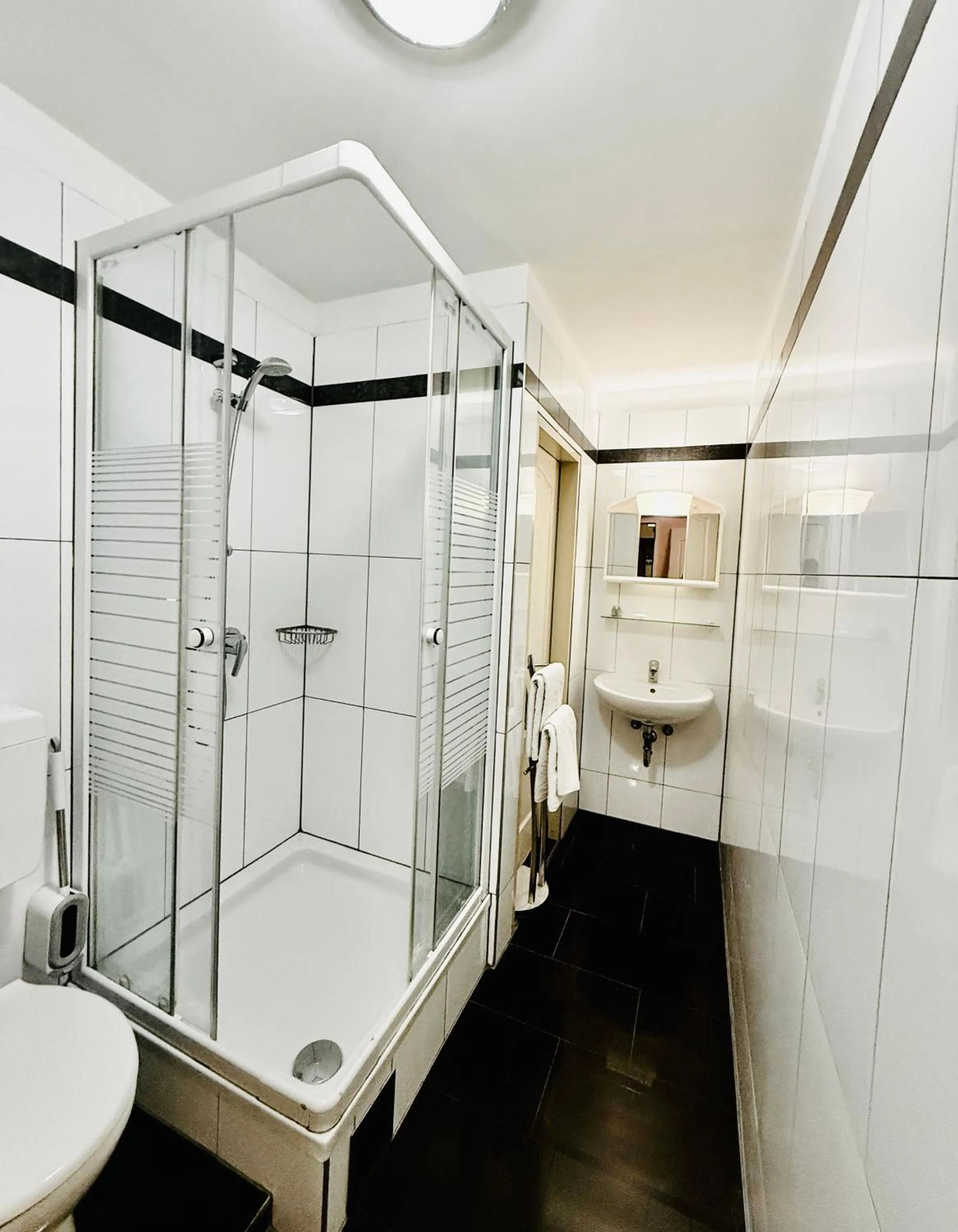 Shower in Pension Liechtenstein