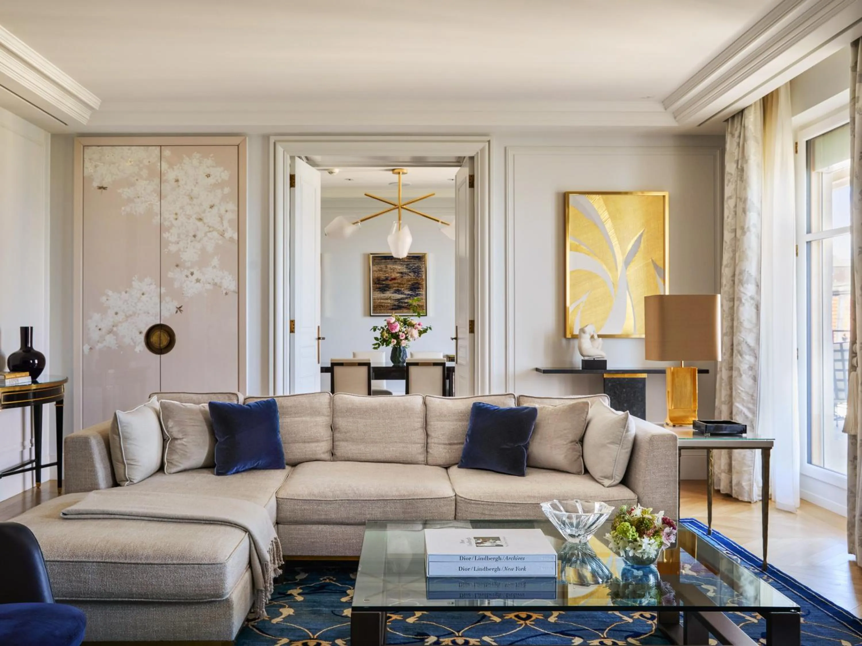 Living room in The Woodward - Auberge Collection