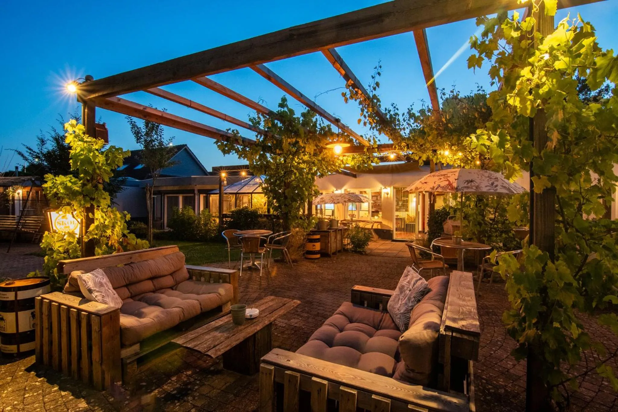 Garden view in B&B Katoo