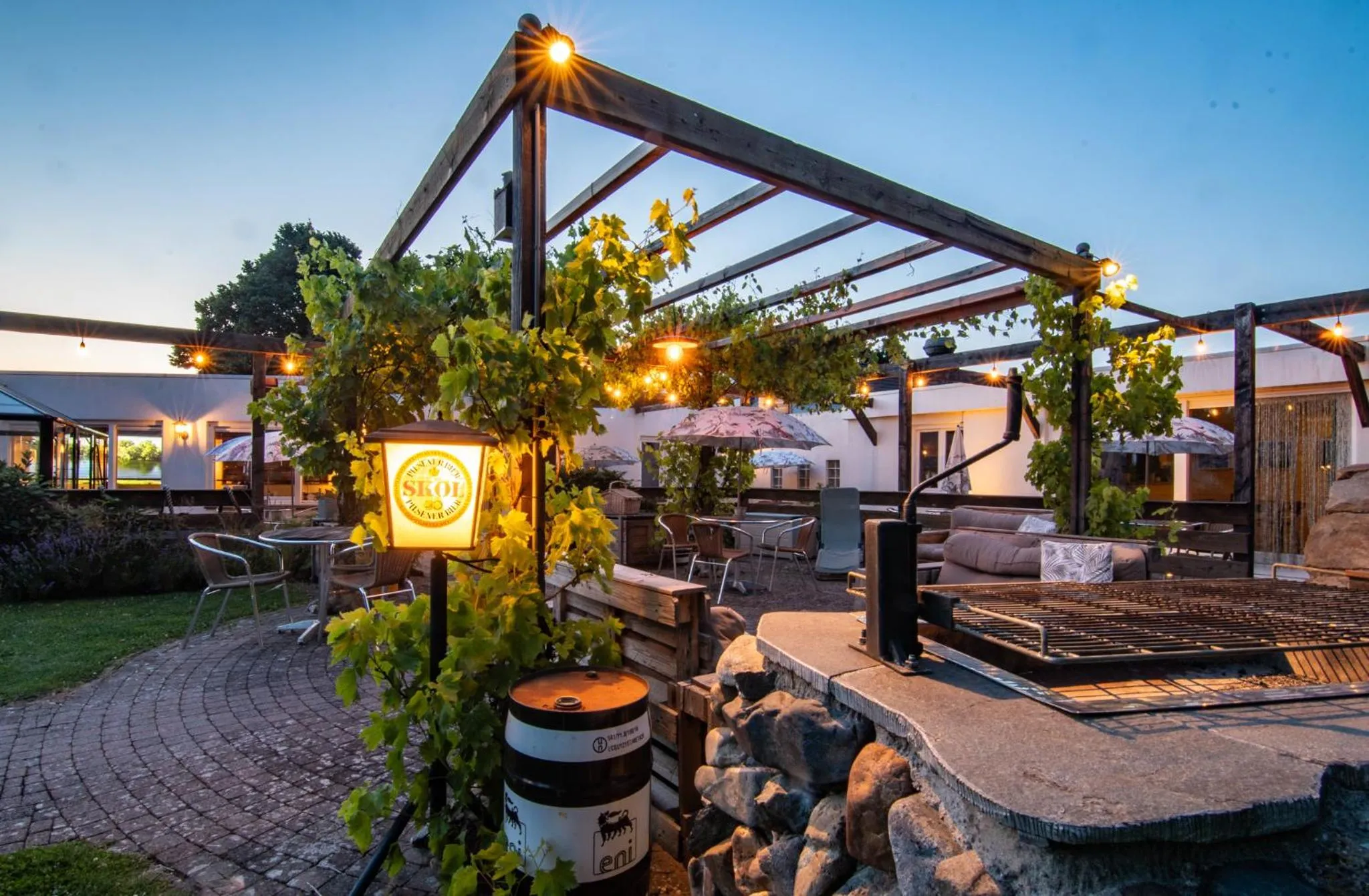 Garden view in B&B Katoo