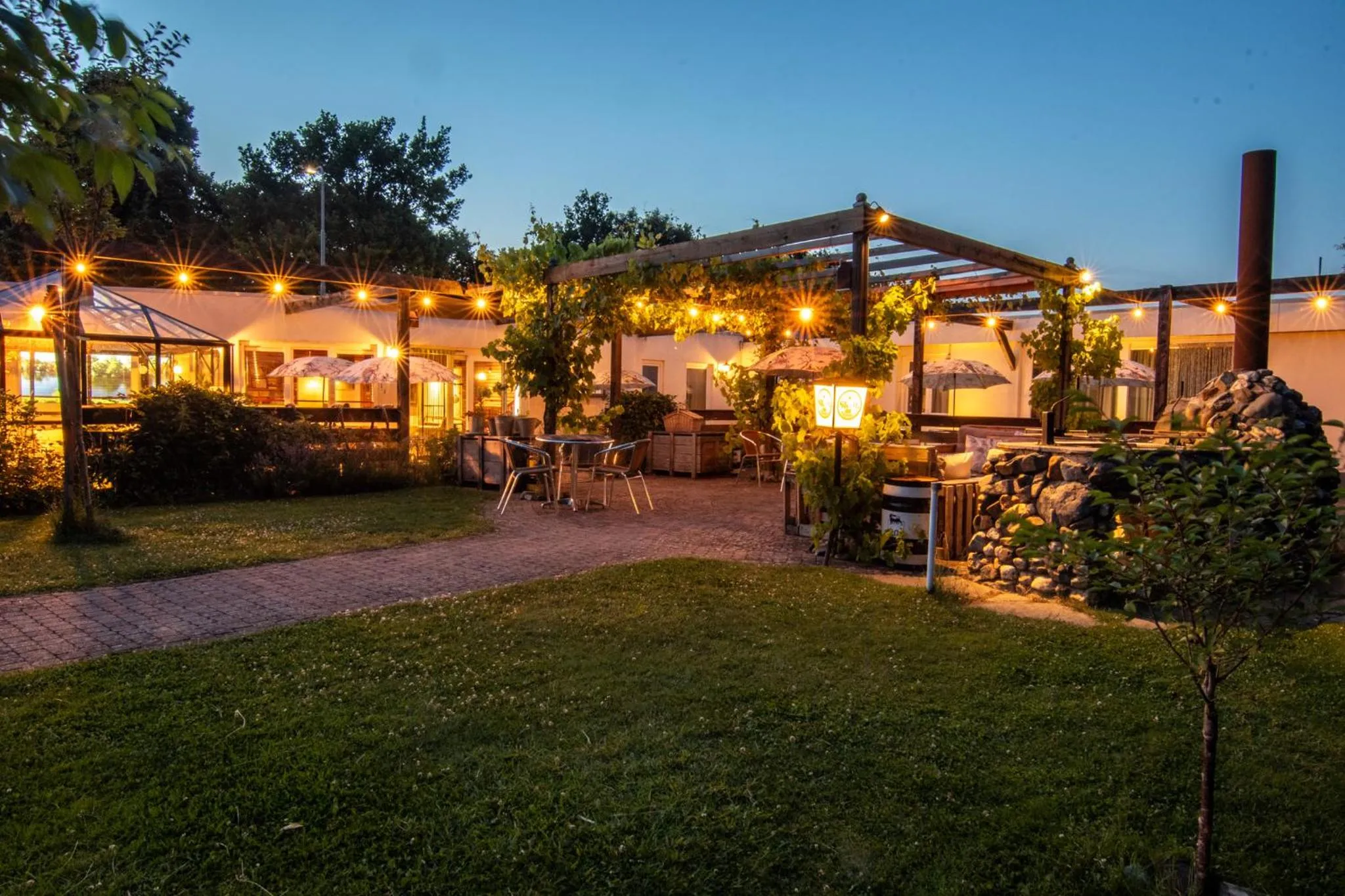 Garden view in B&B Katoo