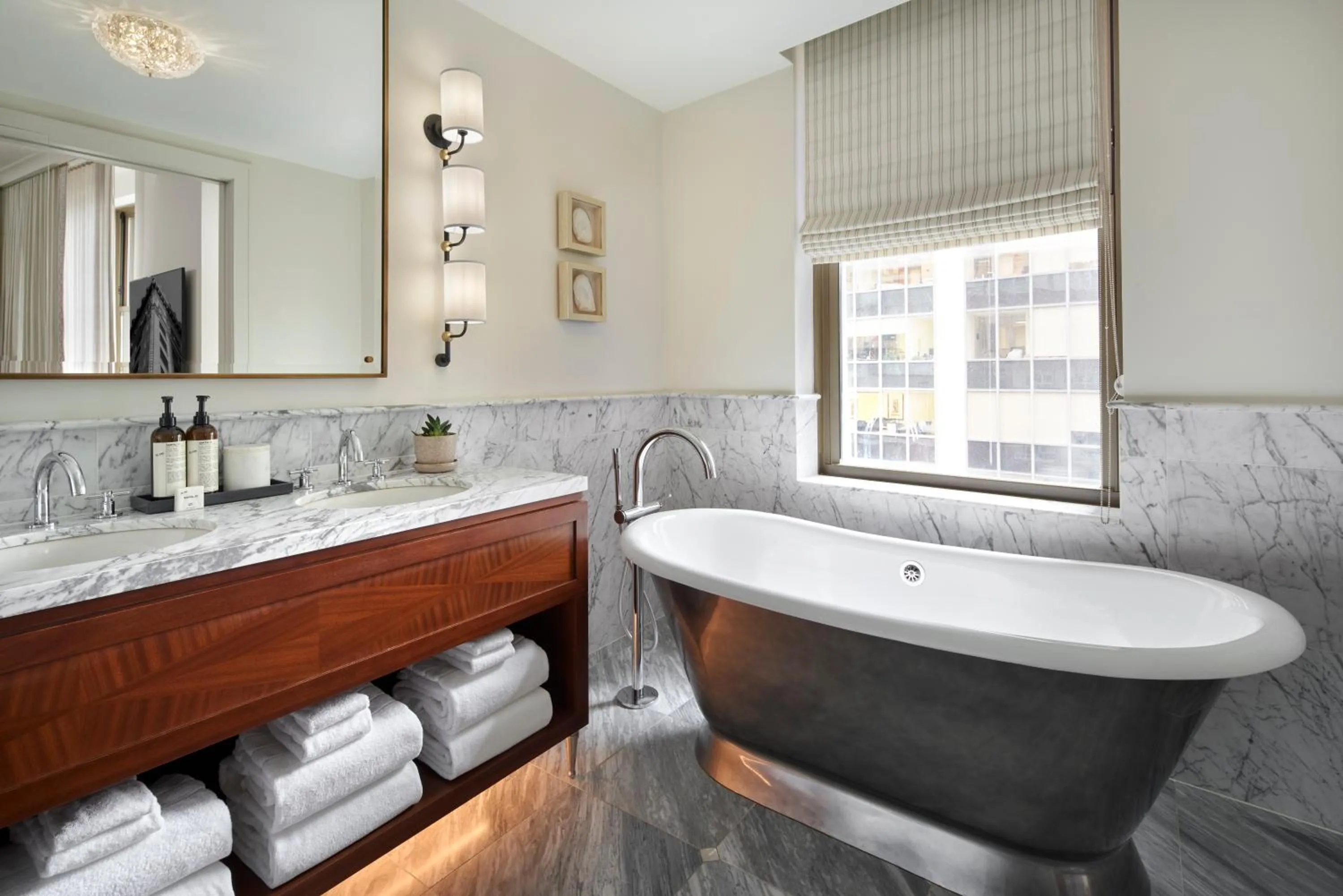 Bathroom in The Wall Street Hotel New York City