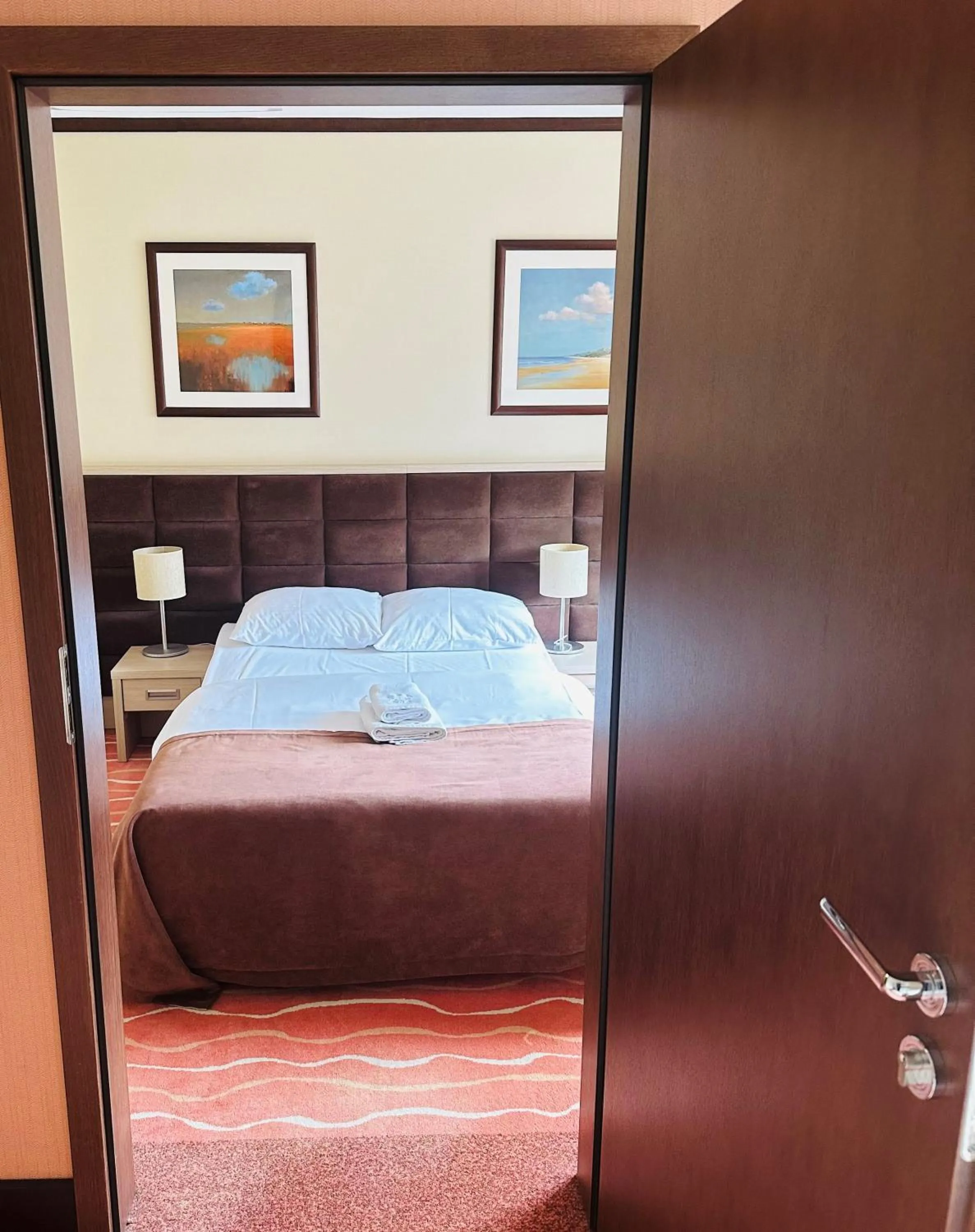 Bed in Hotel Skarbek