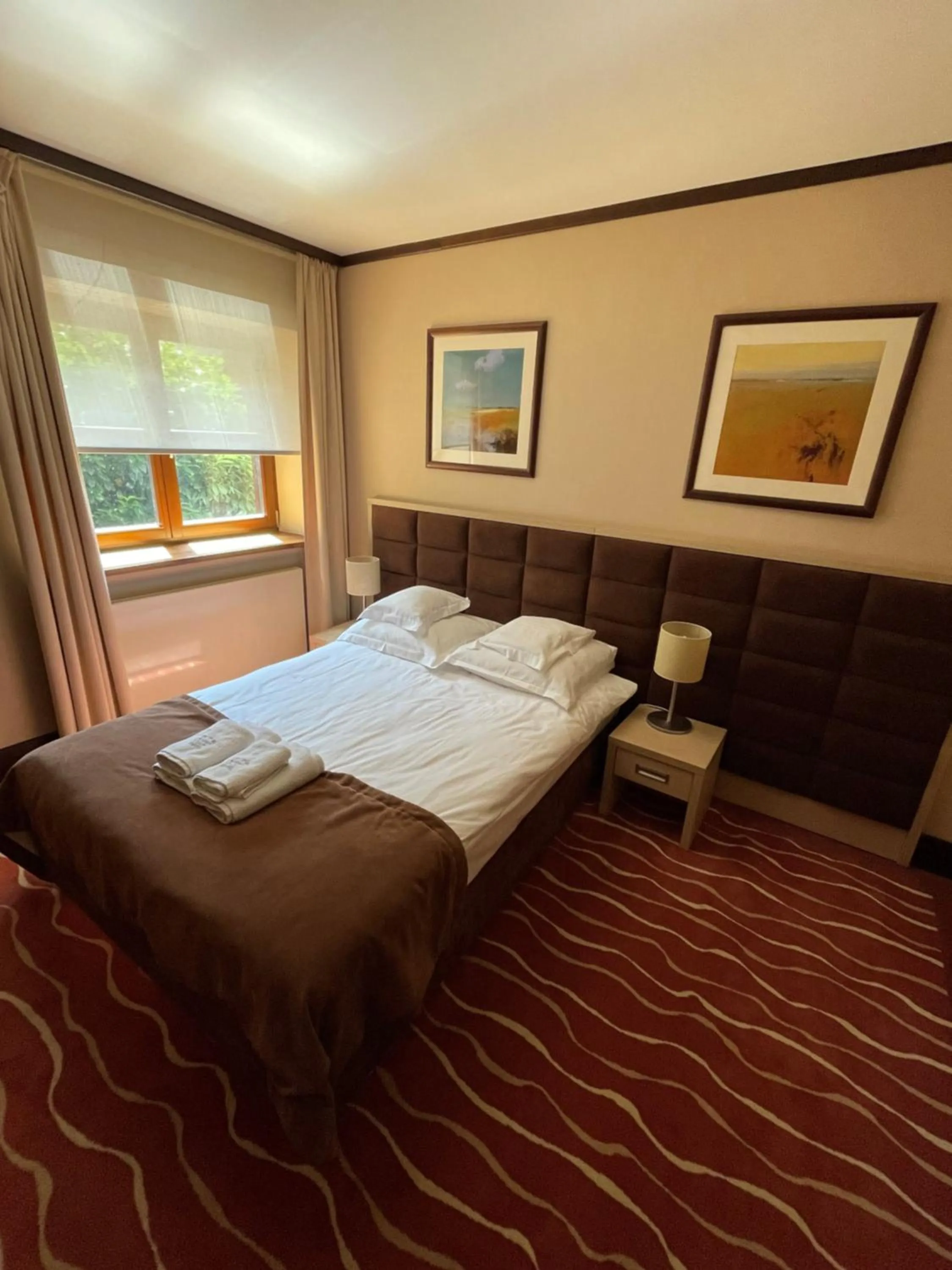 Bed in Hotel Skarbek