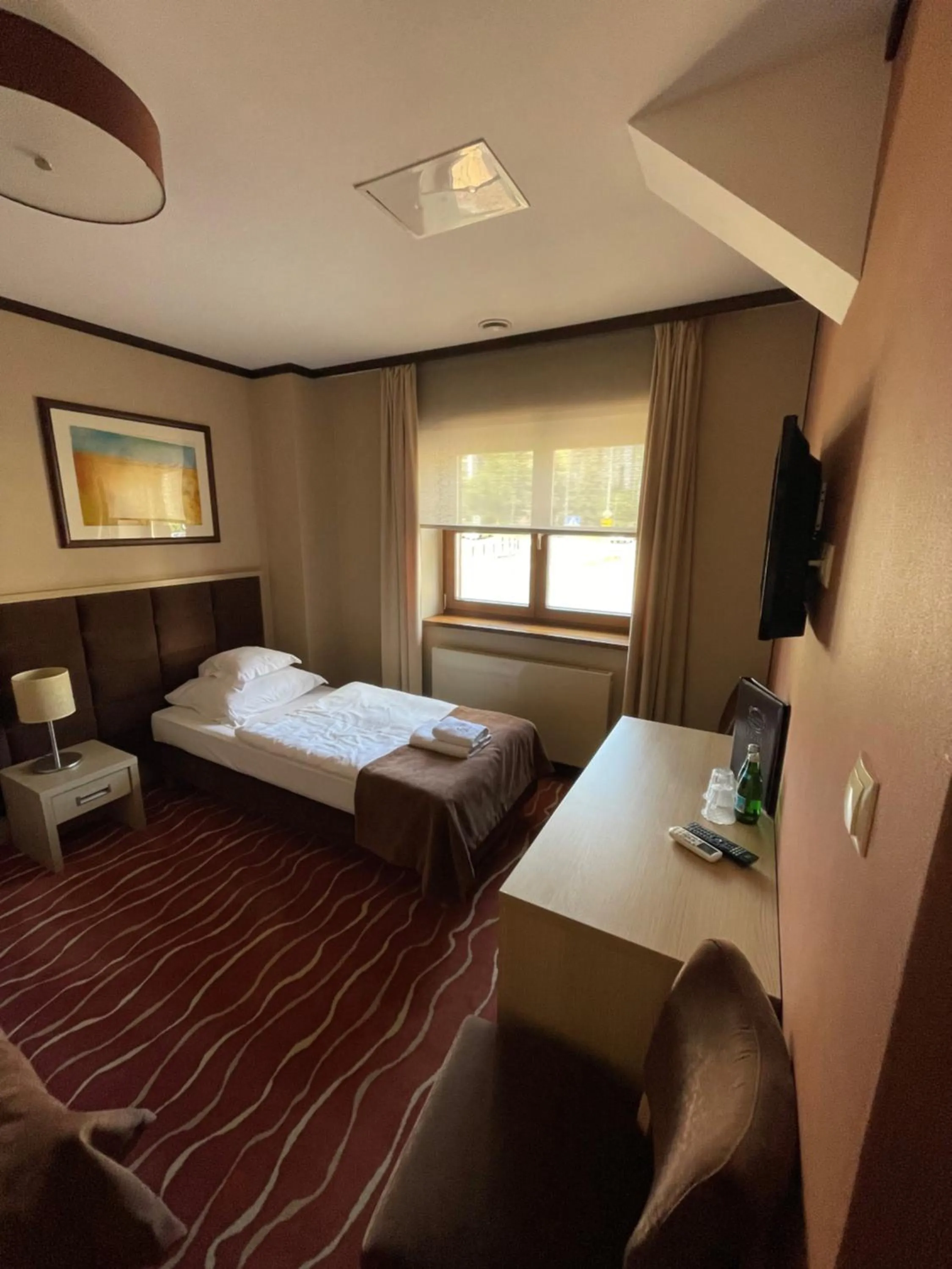 Bed in Hotel Skarbek