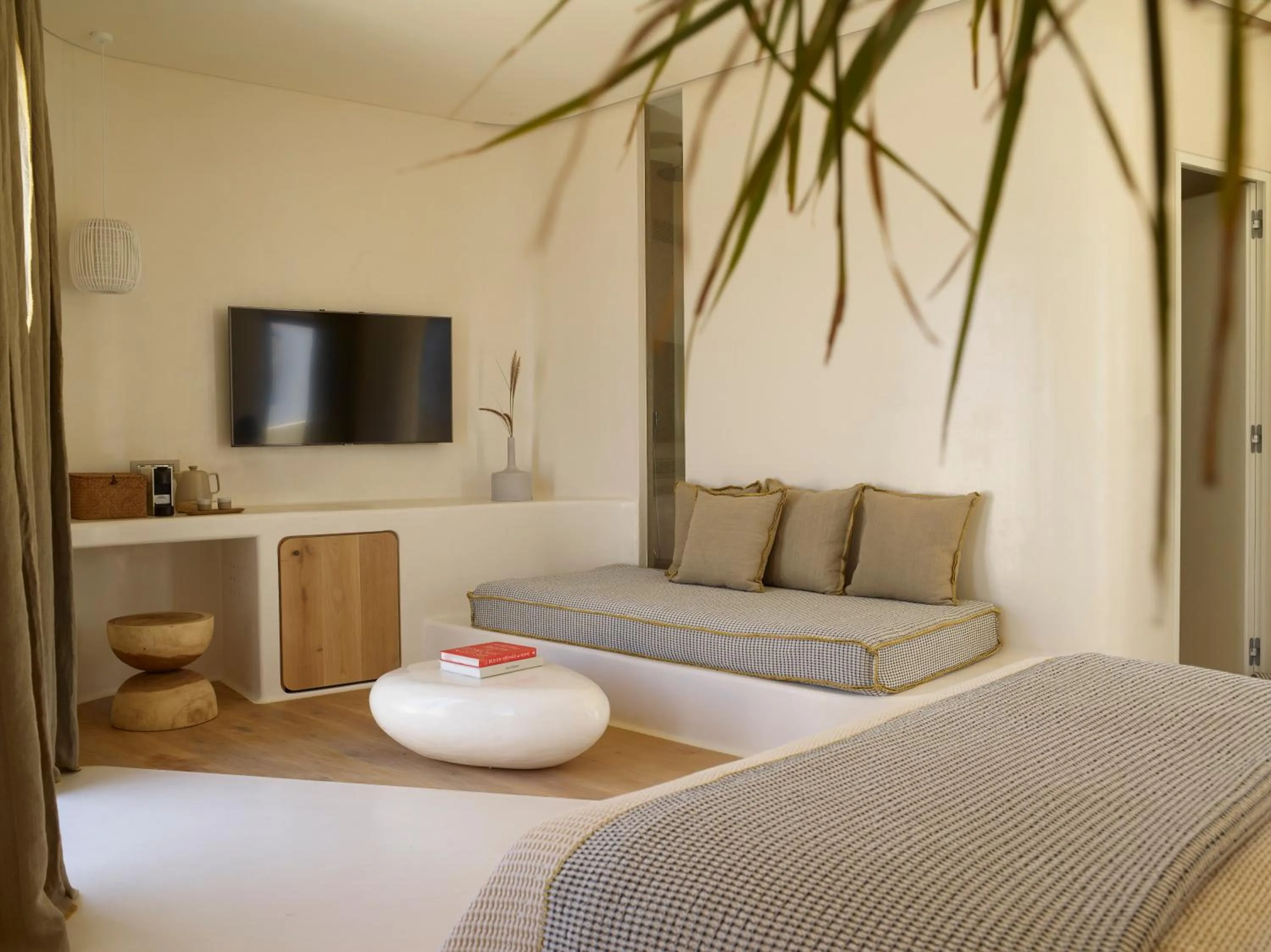 Living room in White Pebble Suites