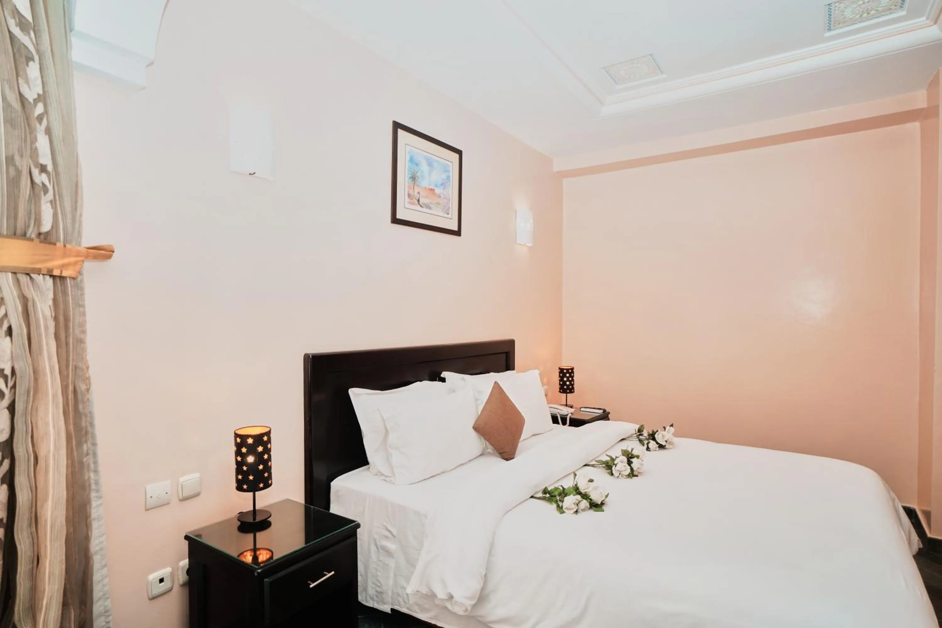 Bed in Hôtel Texuda