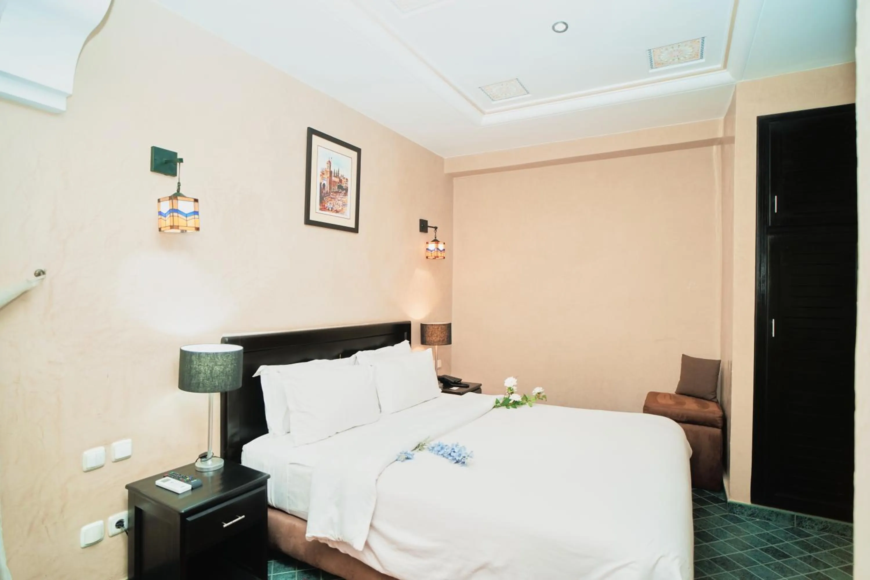 Bed in Hôtel Texuda